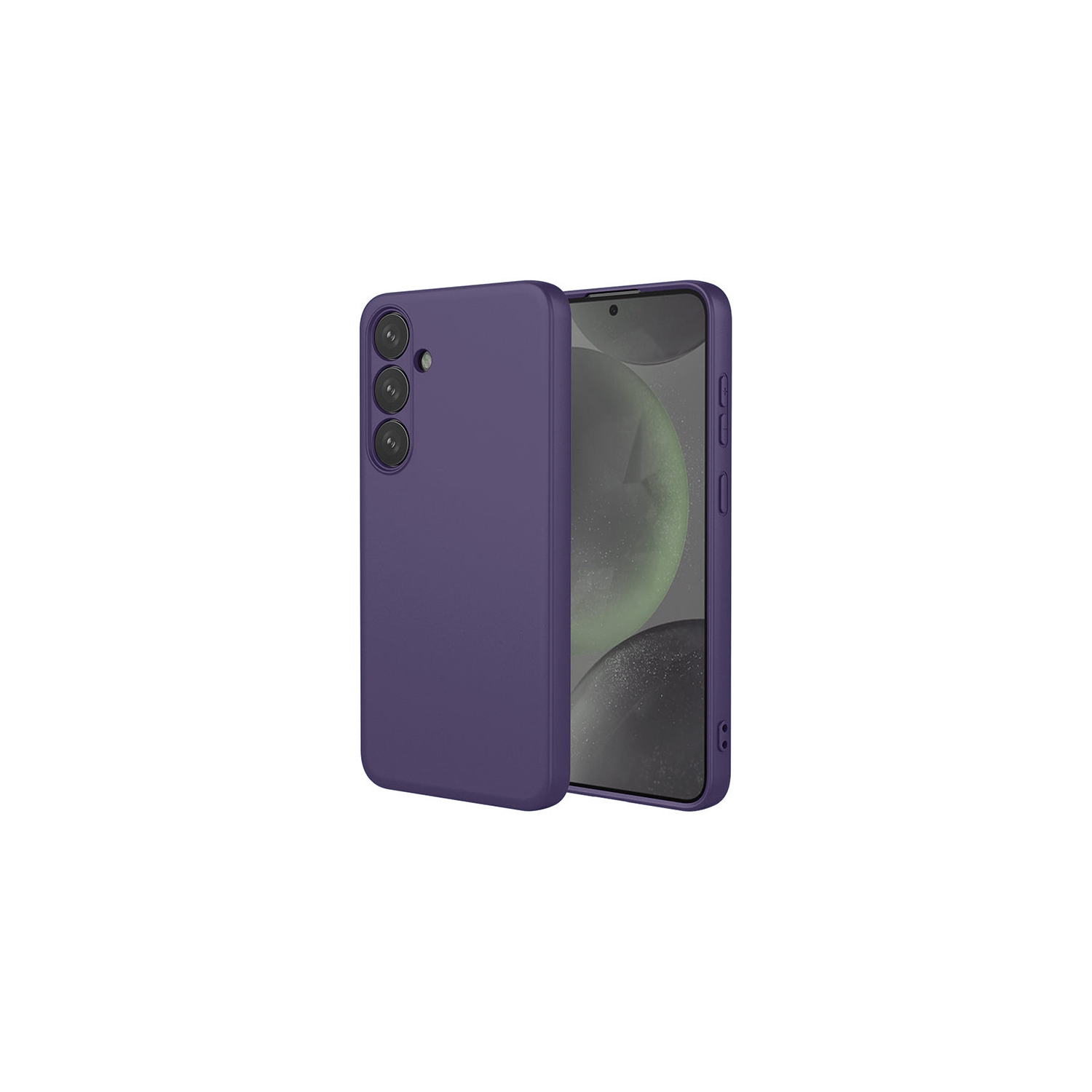 PANDACO Soft Shell Matte Violet Case for Samsung Galaxy S23 FE