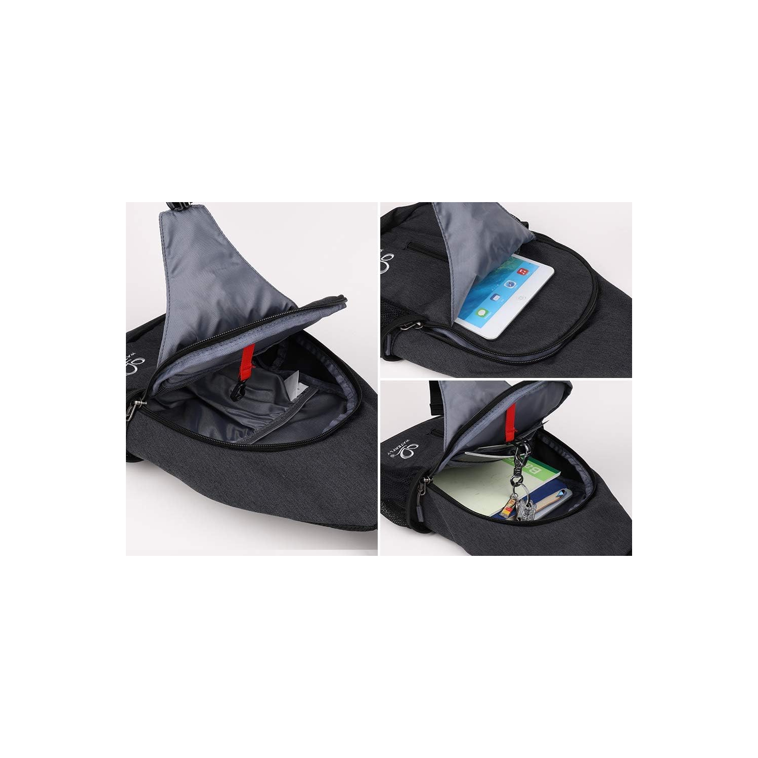 Sling Bag Crossbody Backpack Daypack for Men & Women – Hiking, Travel, Casual Lightweight Shoulder Bag with Adjustable Strap & Pockets