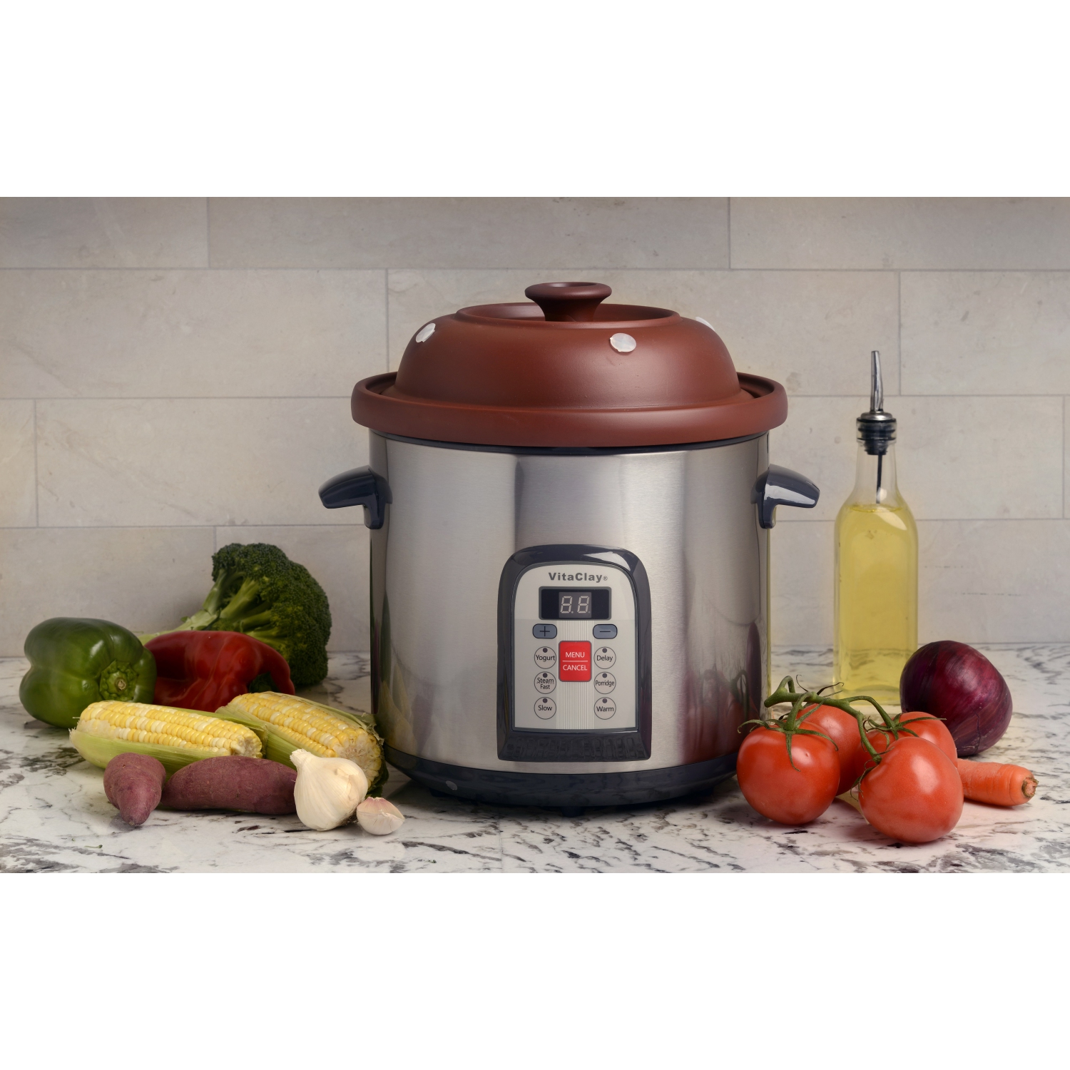 Vitaclay Smart Organic Clay Multicrocks & stockpot 6.5 qt