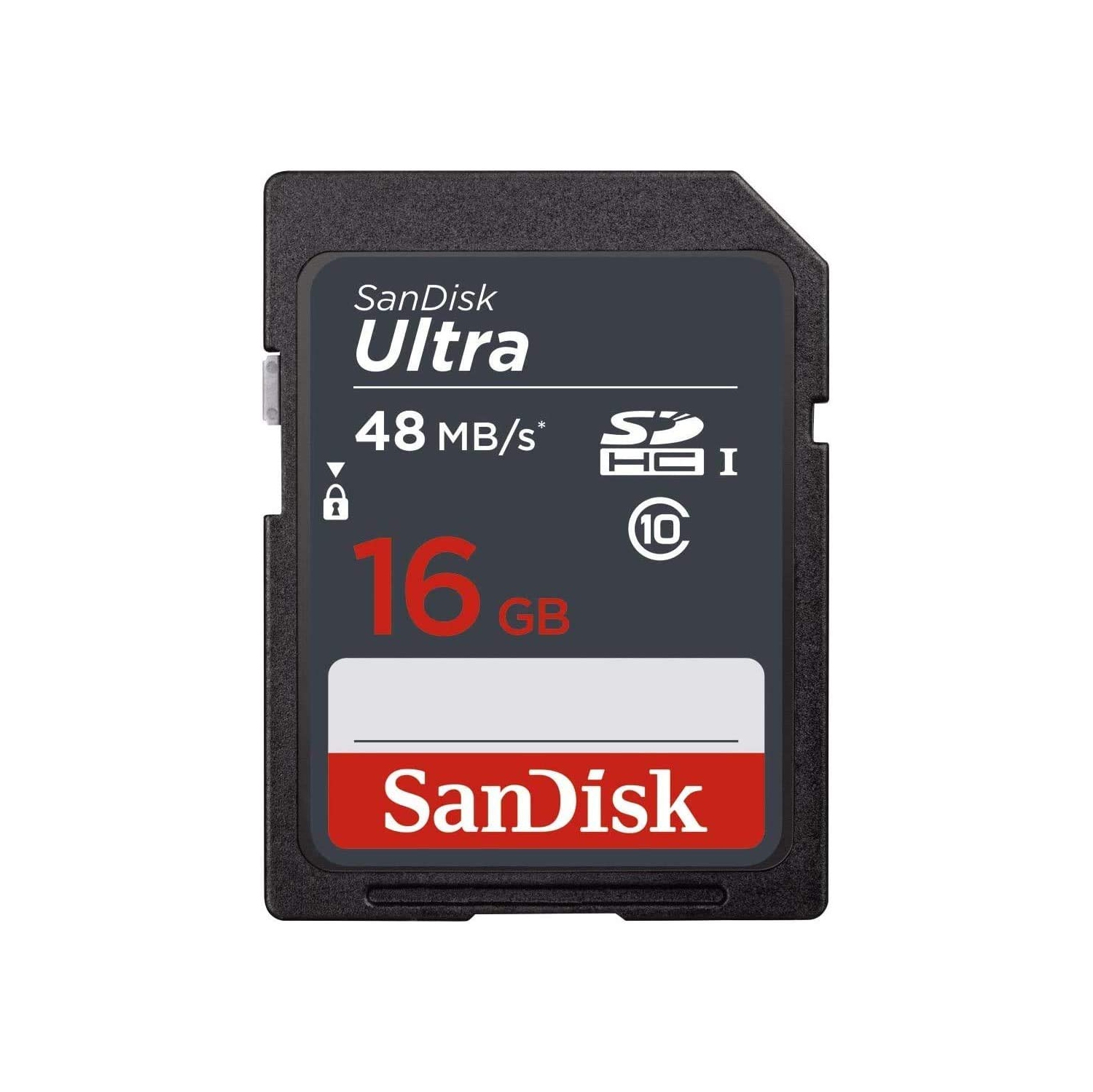 Paquet de 5 – Carte mémoire SD SDHC UHS-I classe 10 Ultra 16&nbsp;Go de SanDisk vitesse de lecture jusqu'à 48MB Mo/s 320X Go SDUNB-016G-GN3IN, lot en