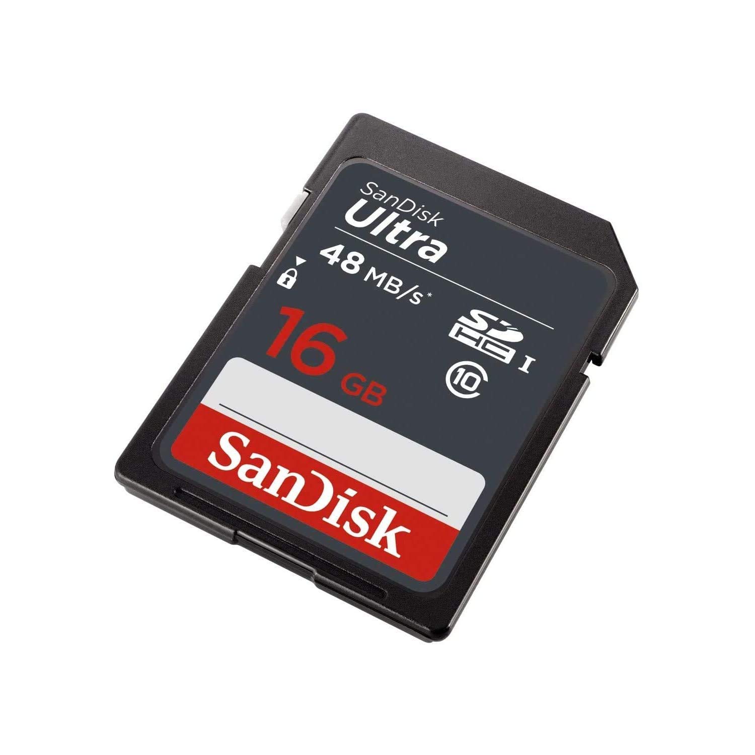 Paquet de 5 – Carte mémoire SD SDHC UHS-I classe 10 Ultra 16&nbsp;Go de SanDisk vitesse de lecture jusqu'à 48MB Mo/s 320X Go SDUNB-016G-GN3IN, lot en