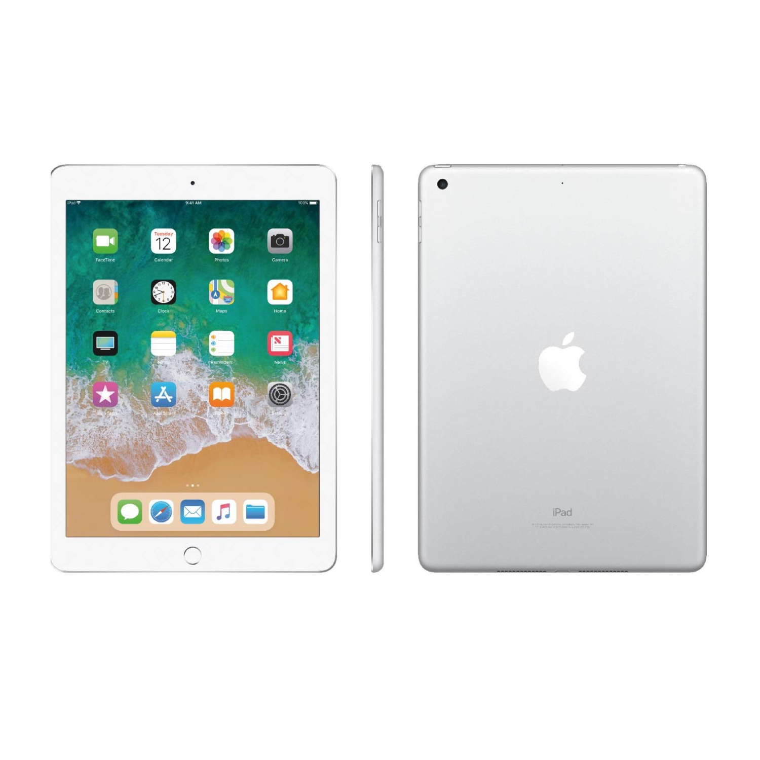 iPad Wi-Fi , 128&nbsp;Go, Argenté (2017 modèle) (renouvelé)