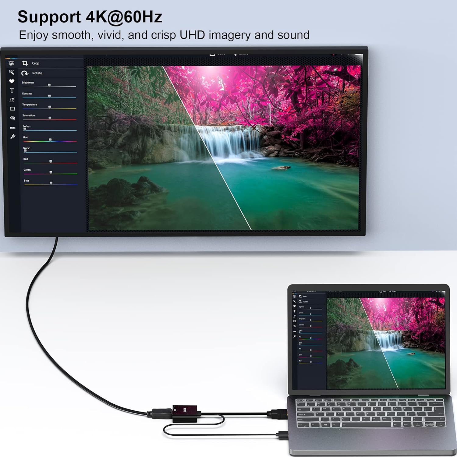 BENFEI HDMI to DisplayPort Adapter, 4K@60Hz, Uni-Directional for Laptop, Xbox, PS4