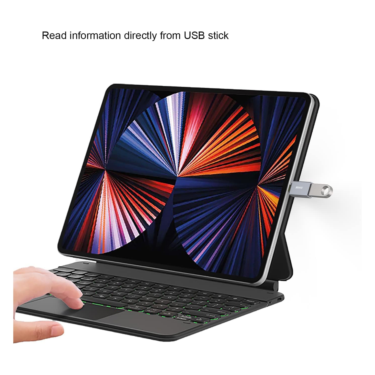 BENFEI USB-C to USB 3.0 Adapter, 3 Pack, Male to Female for iPhone 15, MacBook, iPad Pro, Gray