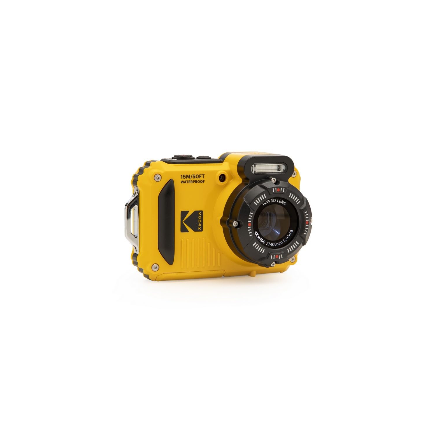 KODAK PIXPRO WPZ2 Rugged Waterproof Shockproof Dustproof WiFi Digital Camera 16MP 4X Optical Zoom 1080P Full HD Video Vlogging Camera 2.7" LCD (Yellow)