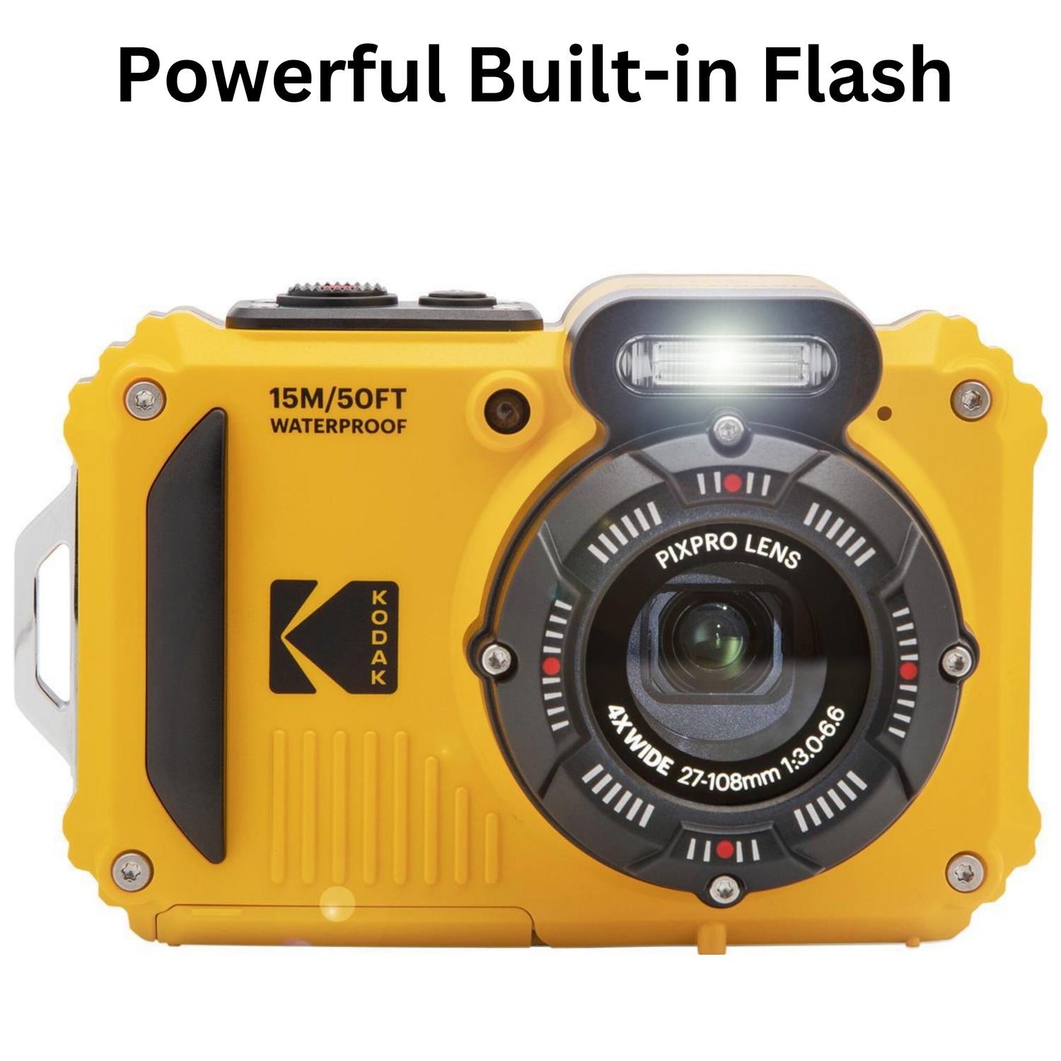 KODAK PIXPRO WPZ2 Rugged Waterproof Shockproof Dustproof WiFi Digital Camera 16MP 4X Optical Zoom 1080P Full HD Video Vlogging Camera 2.7" LCD