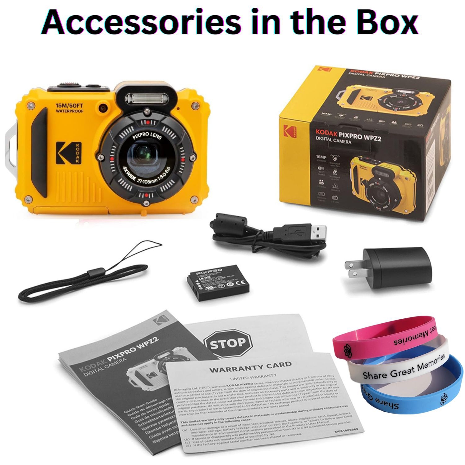 KODAK PIXPRO WPZ2 Rugged Waterproof Shockproof Dustproof