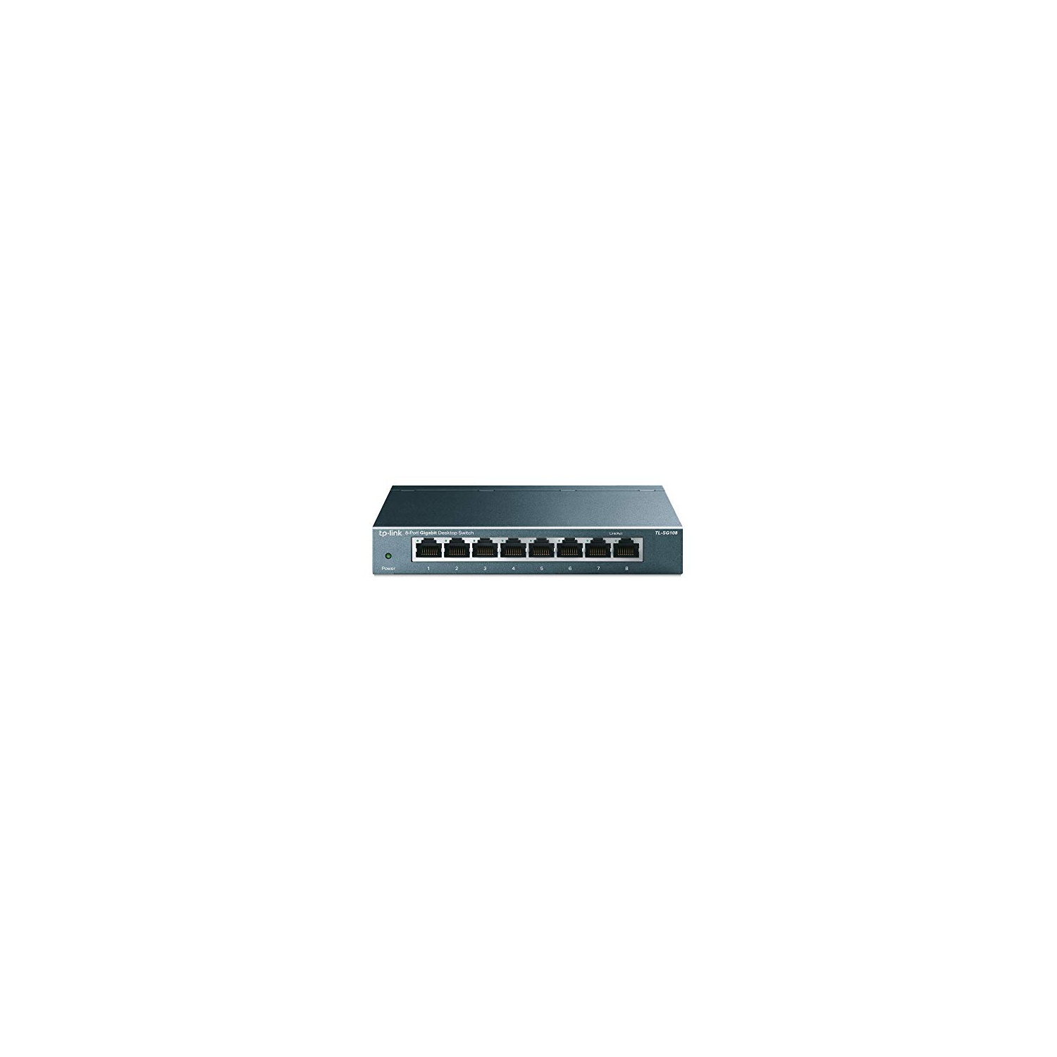 TL-SG108 | 8 Port Gigabit Unmanaged Ethernet Network Switch, Ethernet Splitter | Plug & Play | Fanless Metal Design | Shielded Ports | Traffic