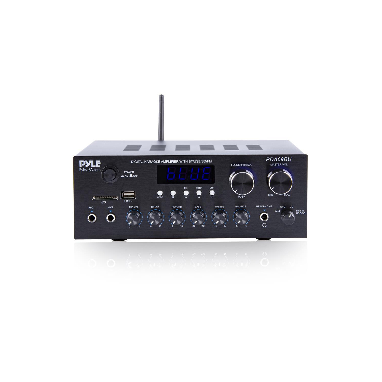 Amplificateur stéréo, système audio avec diffusion sans fil Bluetooth, radio MP3/USB/SD/aux/FM