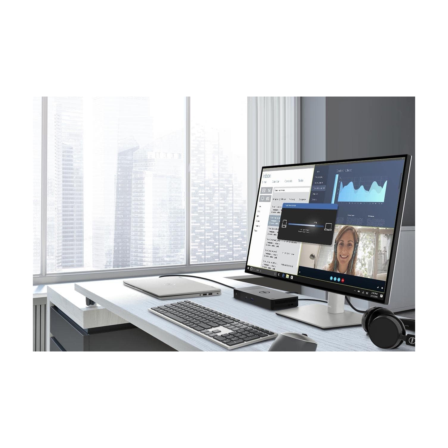 Dell WD22TB4 Thunderbolt 4 Dock with 130W ExpressCharge and Future-Made Design