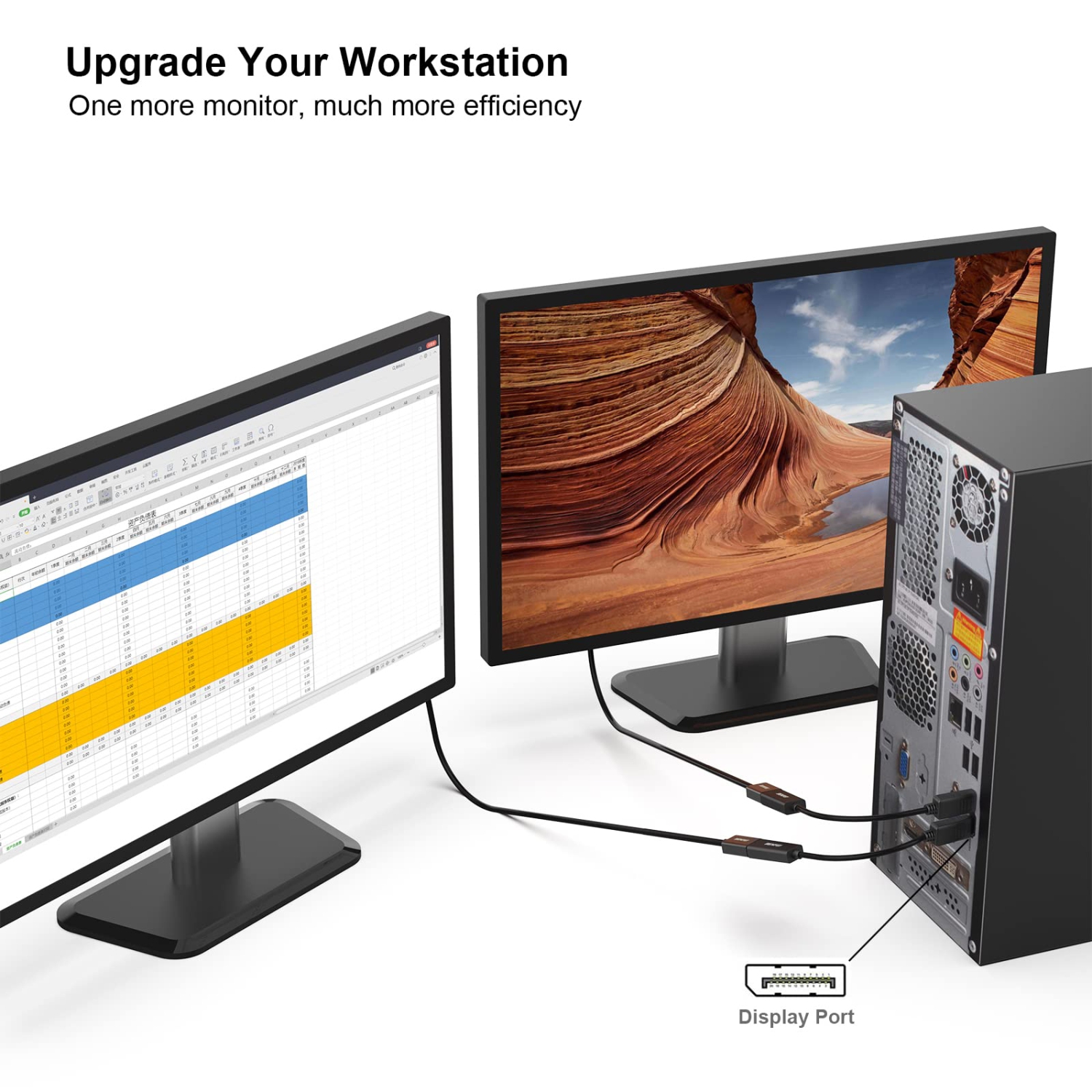 BENFEI 4K DisplayPort to HDMI Adapter, Gold-Plated, Male to Female for Lenovo, Dell, HP