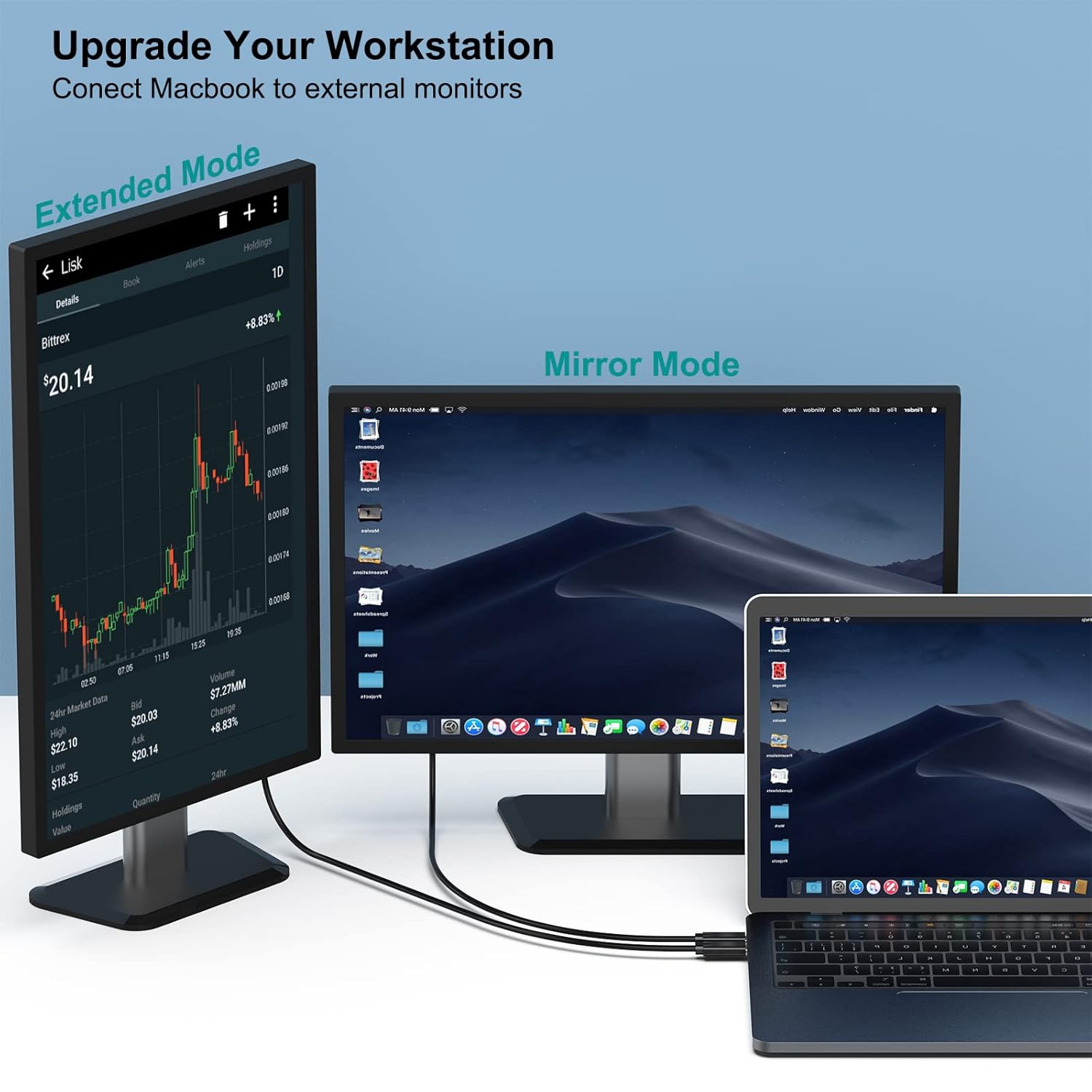 BENFEI USB C to DisplayPort 6 Feet Cable(8K@60Hz 4K@144Hz), USB Type-C to DP Adapter