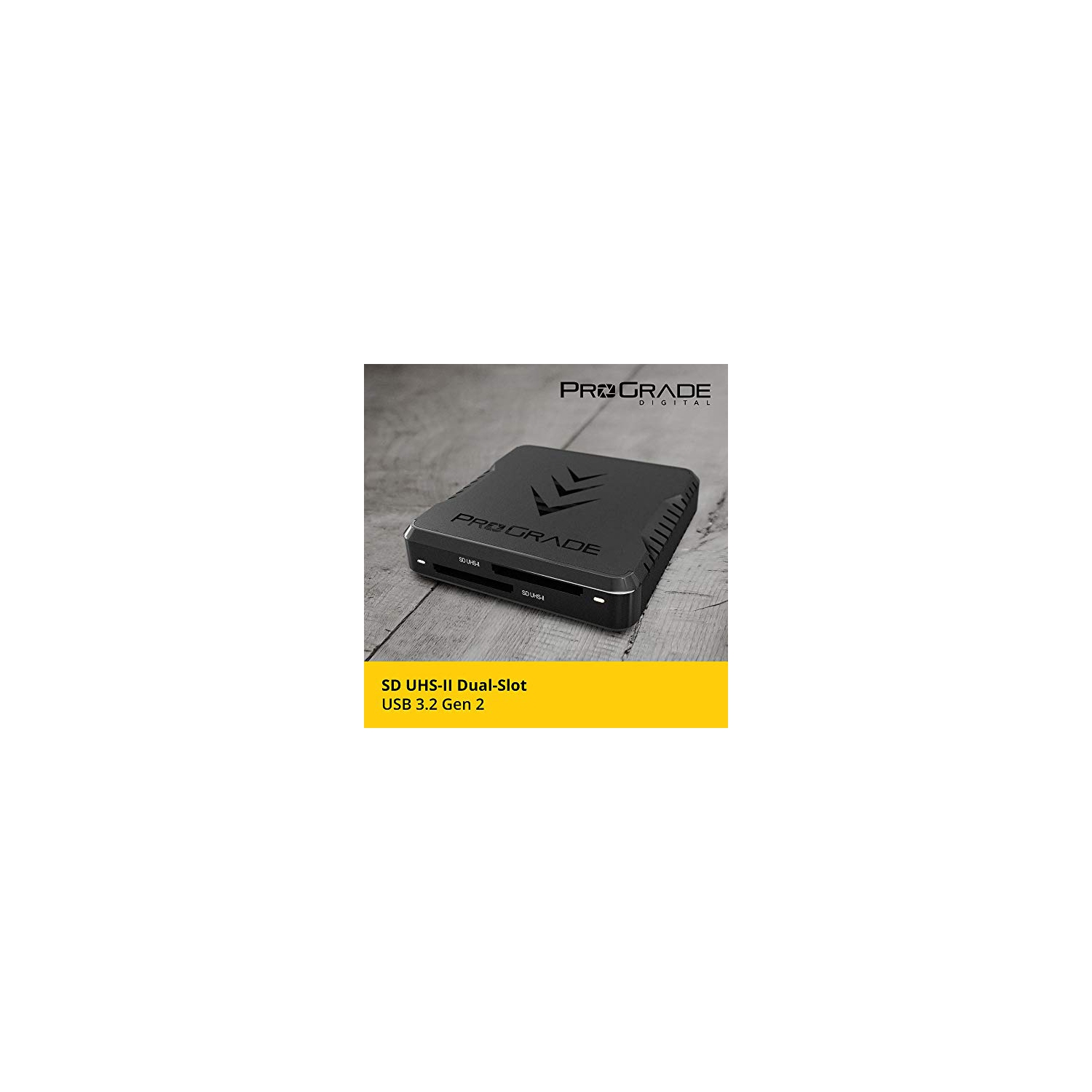 SD UHS-II Dual-Slot Memory Card Reader by ProGrade Digital | USB 3.2 Gen 2 for Professional Filmmakers, Photographers
