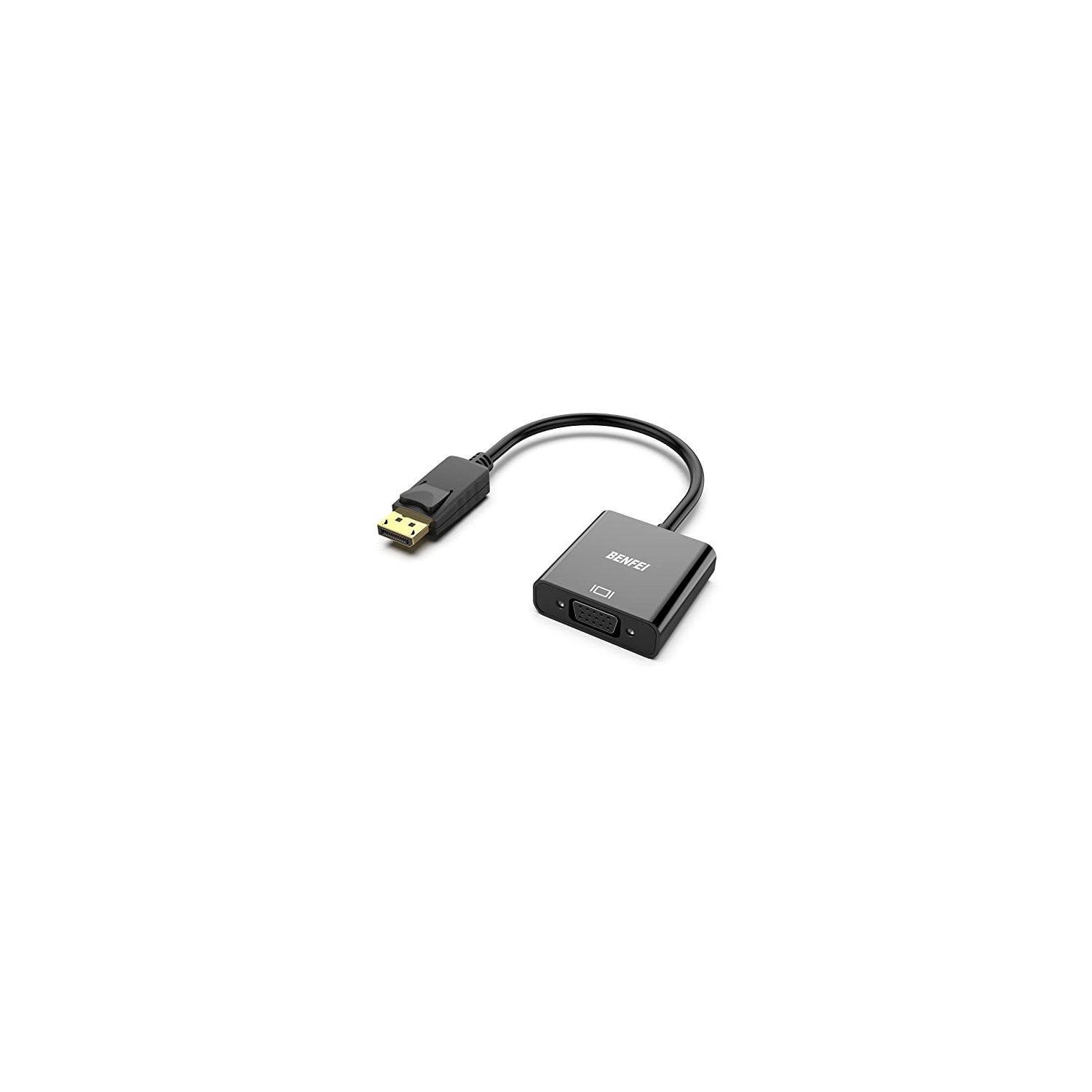 DisplayPort to VGA, Benfei Gold-Plated DP to VGA Adapter (Male to Female) Compatible for Lenovo, Dell, HP, ASUS