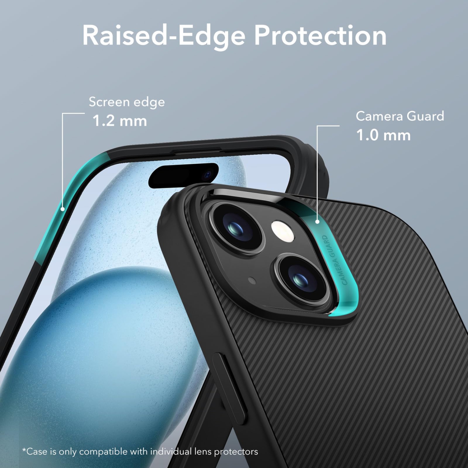iPhone 15 Plus Case, Metal Kickstand Case, 3 Stand Modes, Military-Grade Drop Protection, Supports Wireless Charging, Slim Back Cover with Patented