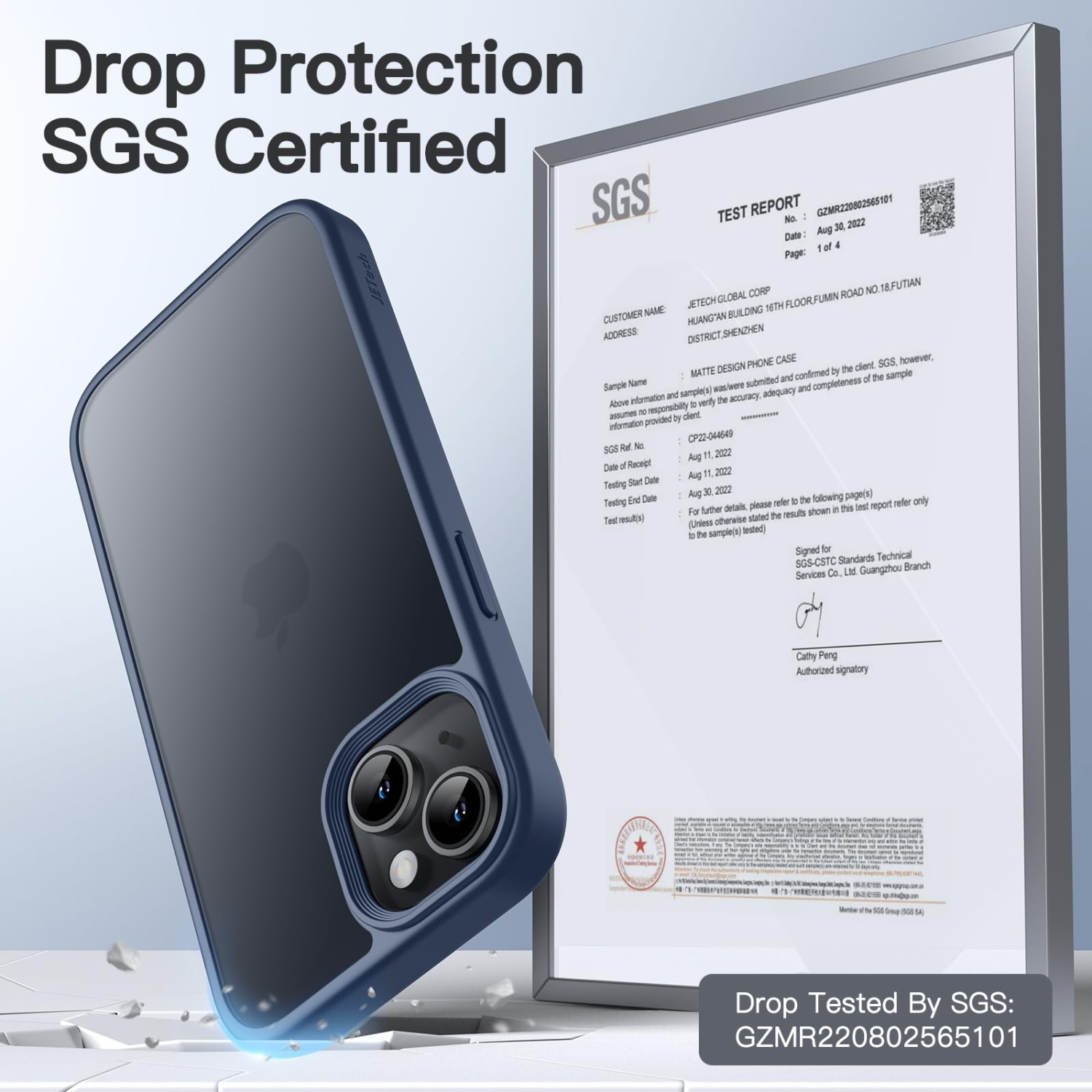 Étui mat pour iPhone 15 6,1 po, protection antichoc de qualité militaire, dos givré translucide, anti-empreintes