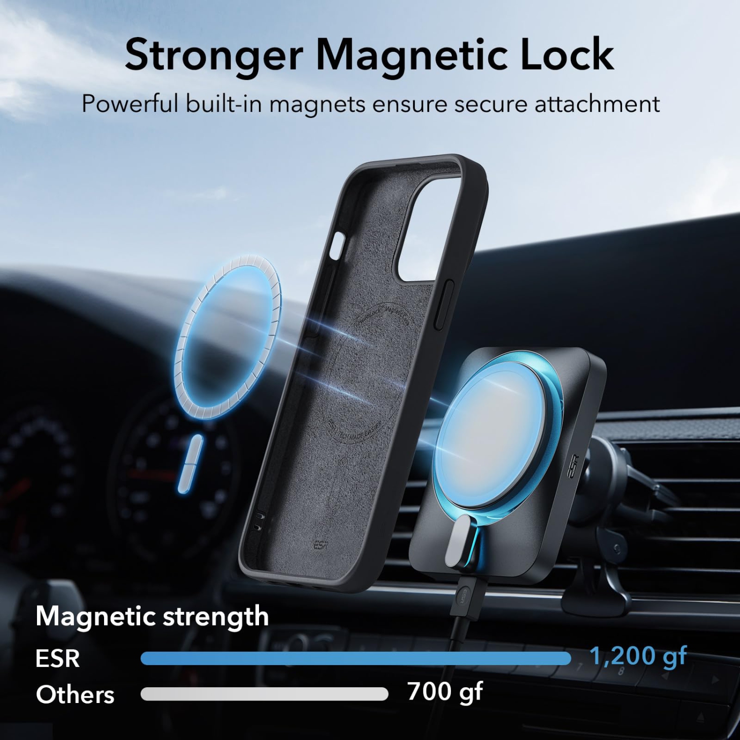 iPhone 15 Case with MagSafe, Supports Magnetic Charging, Slim Liquid Silicone Case, Shock Absorbing, Screen and Camera Protection, Cloud Series, Black