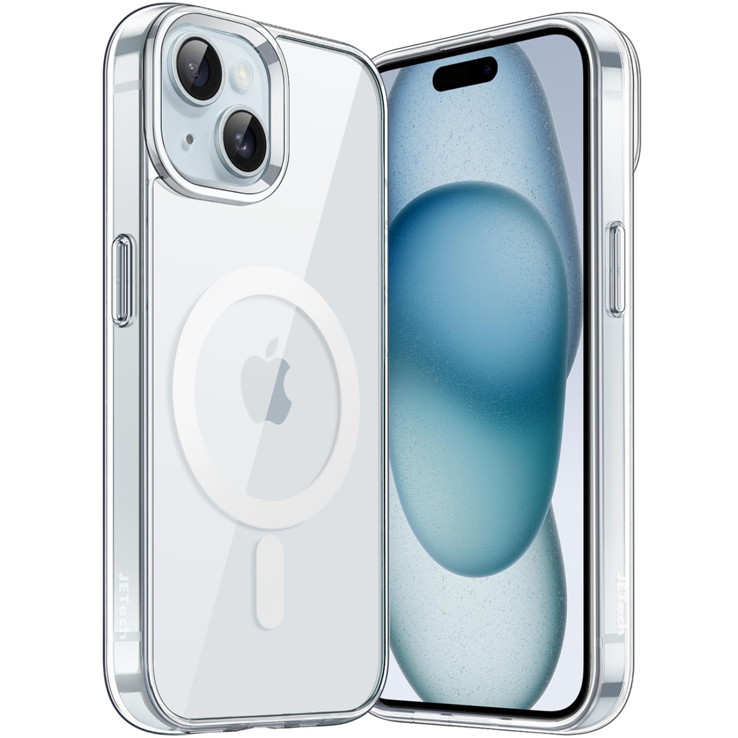 Magnetic Case for iPhone 15 Plus 6.7-Inch Compatible with MagSafe Wireless Charging, Shockproof Phone Bumper Cover, Anti-Scratch Clear Back