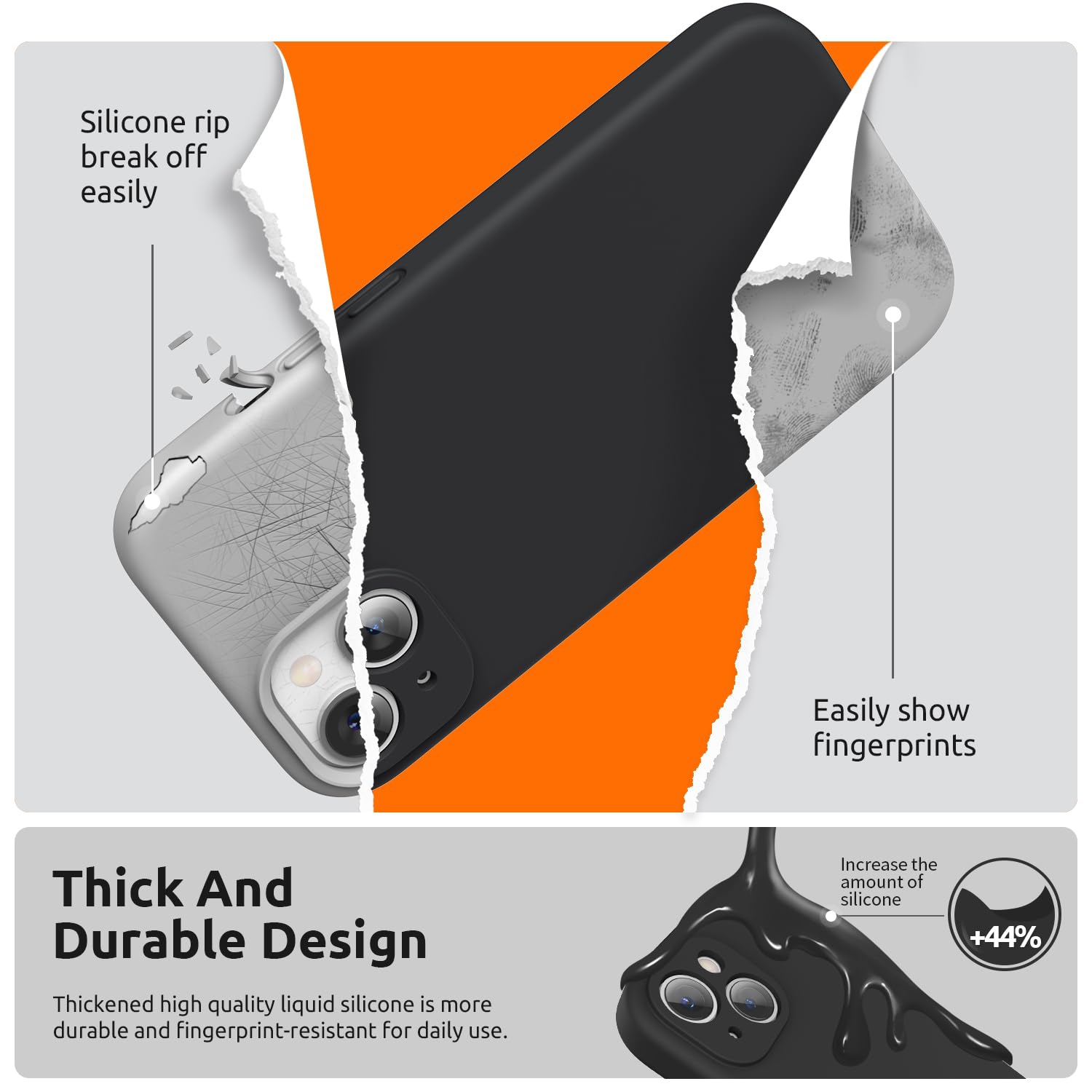 Designed for iPhone 15 Plus Case 6.7 inch, with Camera Protection Liquid Silicone Soft Gel Rubber Phone Case Cover with Lanyard and Microfiber Lining