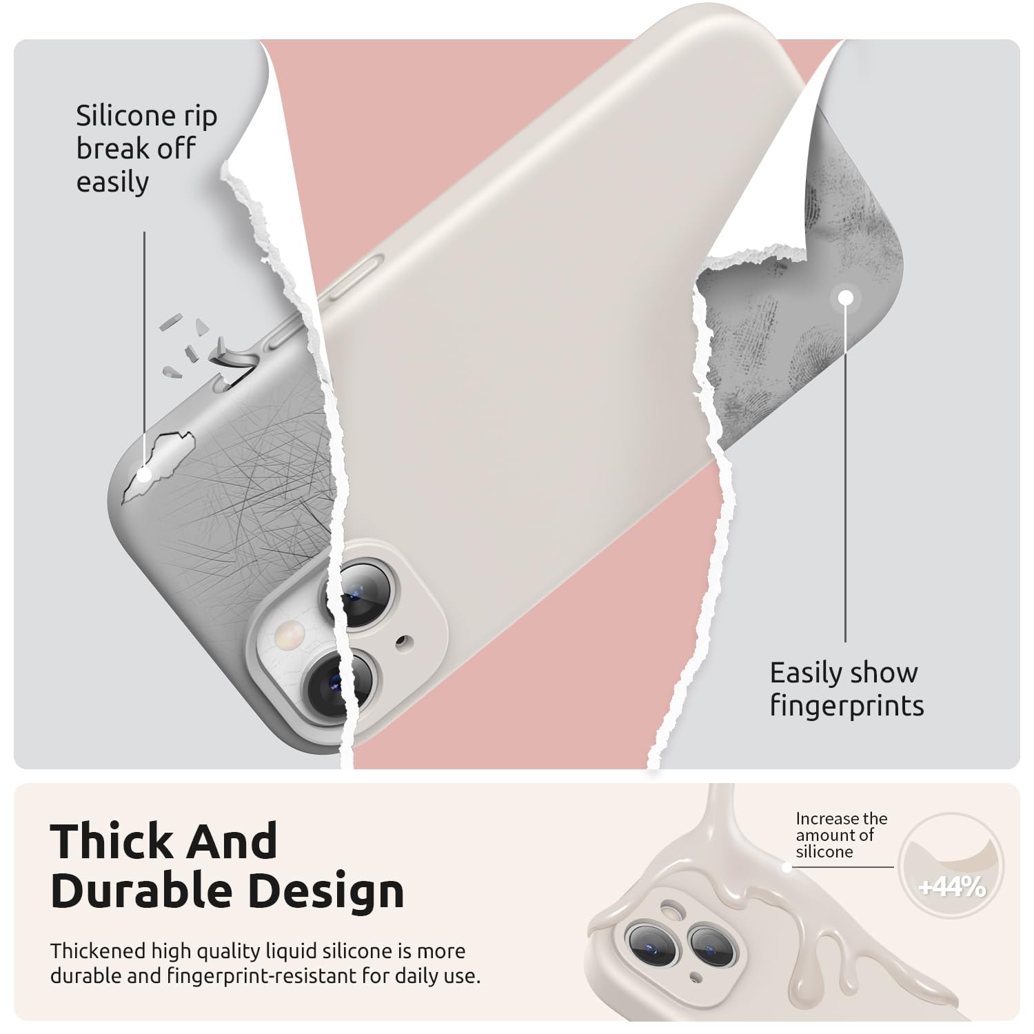 Designed for iPhone 15 Plus Case 6.7 inch, with Camera Protection Liquid Silicone Soft Gel Rubber Phone Case Cover with Lanyard and Microfiber Lining