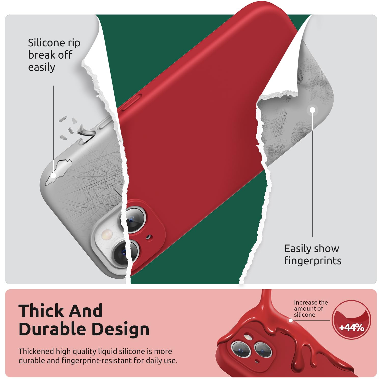 Designed for iPhone 15 Plus Case 6.7 inch, with Camera Protection Liquid Silicone Soft Gel Rubber Phone Case Cover with Lanyard and Microfiber Lining