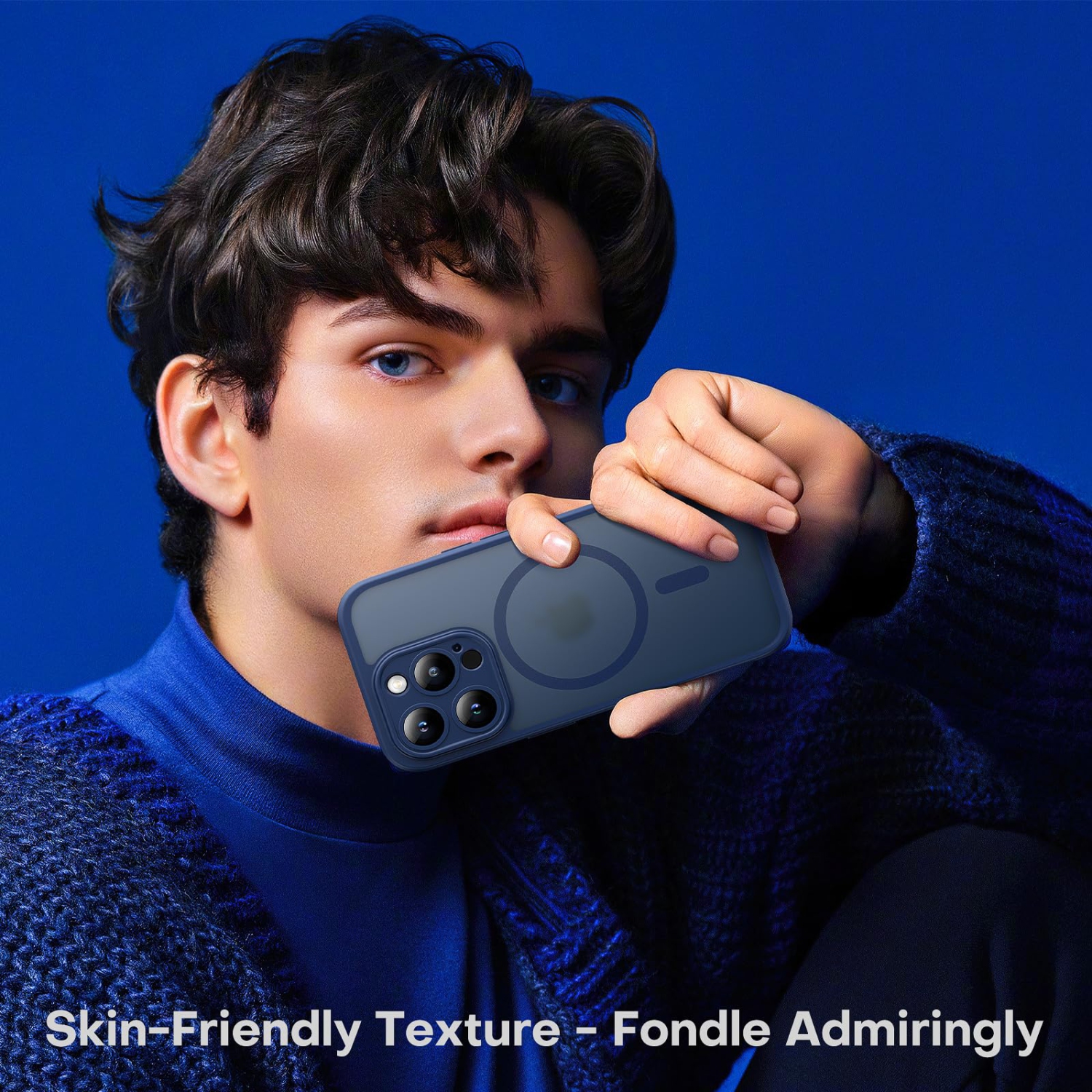 3 in 1 Magnetic for iPhone 15 Pro Max Case, Upgraded Full Camera Protection with 2 Screen Protector, Fit for MagSafe,Translucent Matte Back Phone