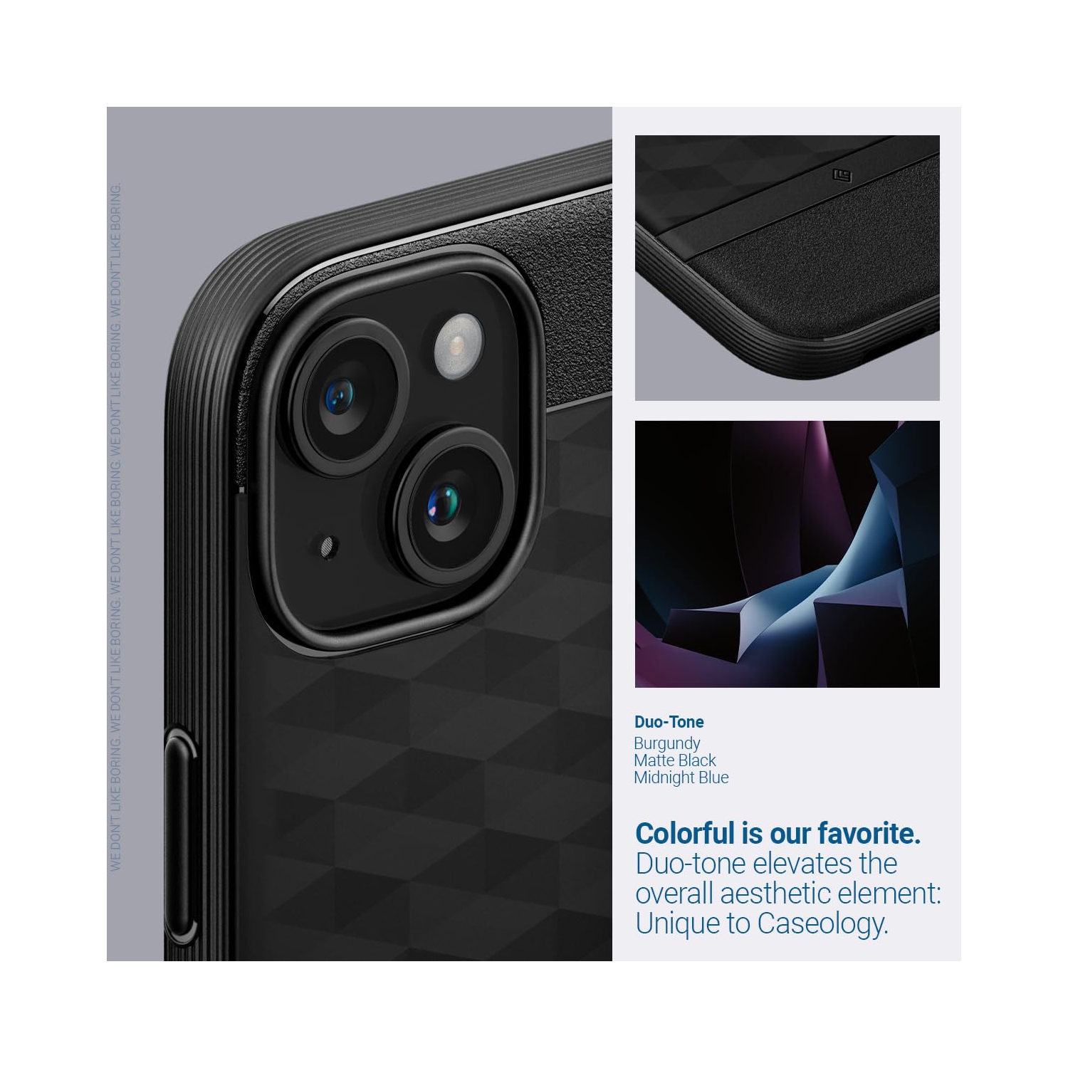 Parallax Mag for iPhone 15 Plus Case 5G Enhanced Ergonomic Design Compatible with Magsafe Military Grade Drop Tested - Matte Black