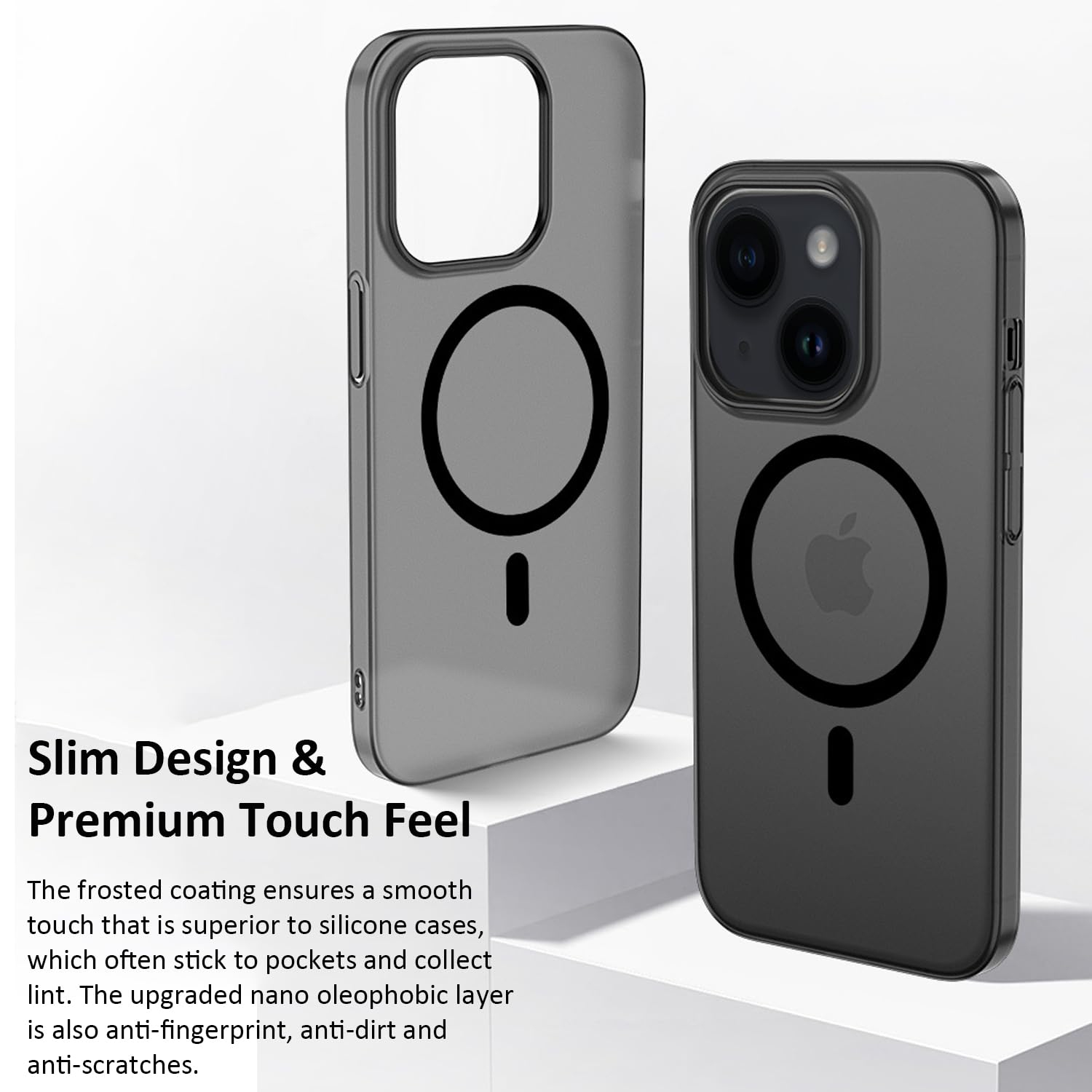 Magnetic for iPhone 15 Plus Case for MagSafe, Compatible with Magsafe Military-Grade Protection Slim Fit Protective Translucent Matte iPhone 15 Plus