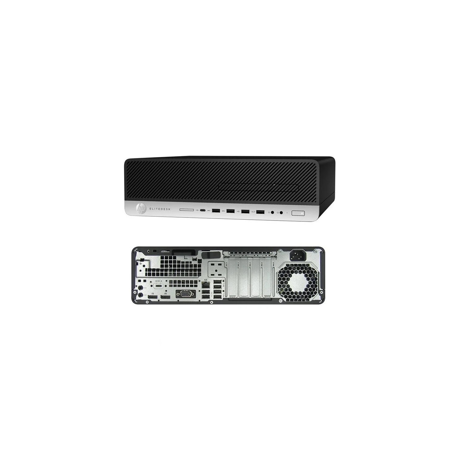 Refurbished - HP EliteDesk 800 G4 SFF Desktop, Intel Core i5-8th Gen. 3.0GHz, 16GB DDR4 RAM, 512GB SSD & 500GB SATA HDD, Windows 11 Pro. (Keyboard &