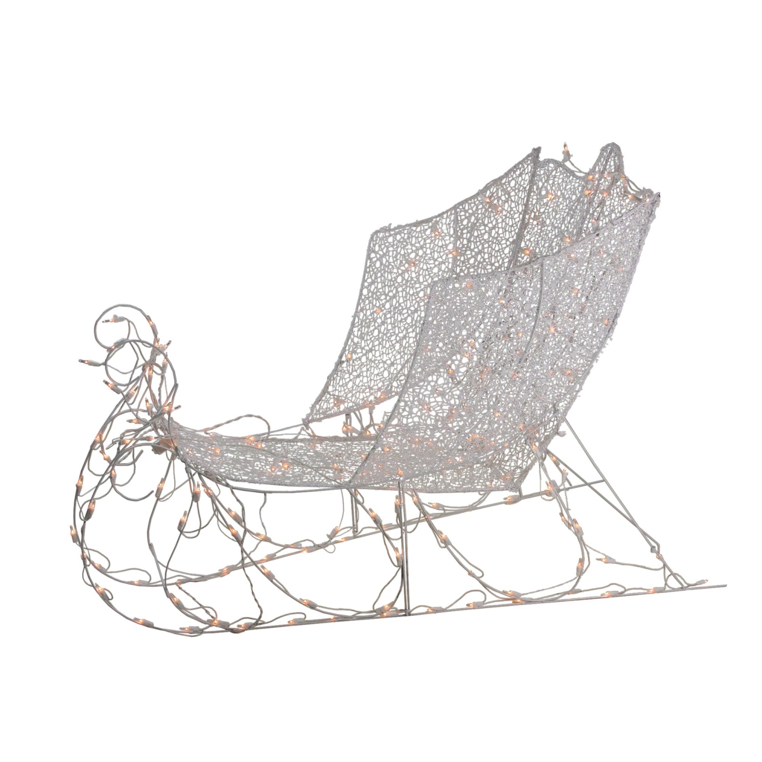 Lighted 3D Sleigh Outdoor Christmas Decoration - 47.5"