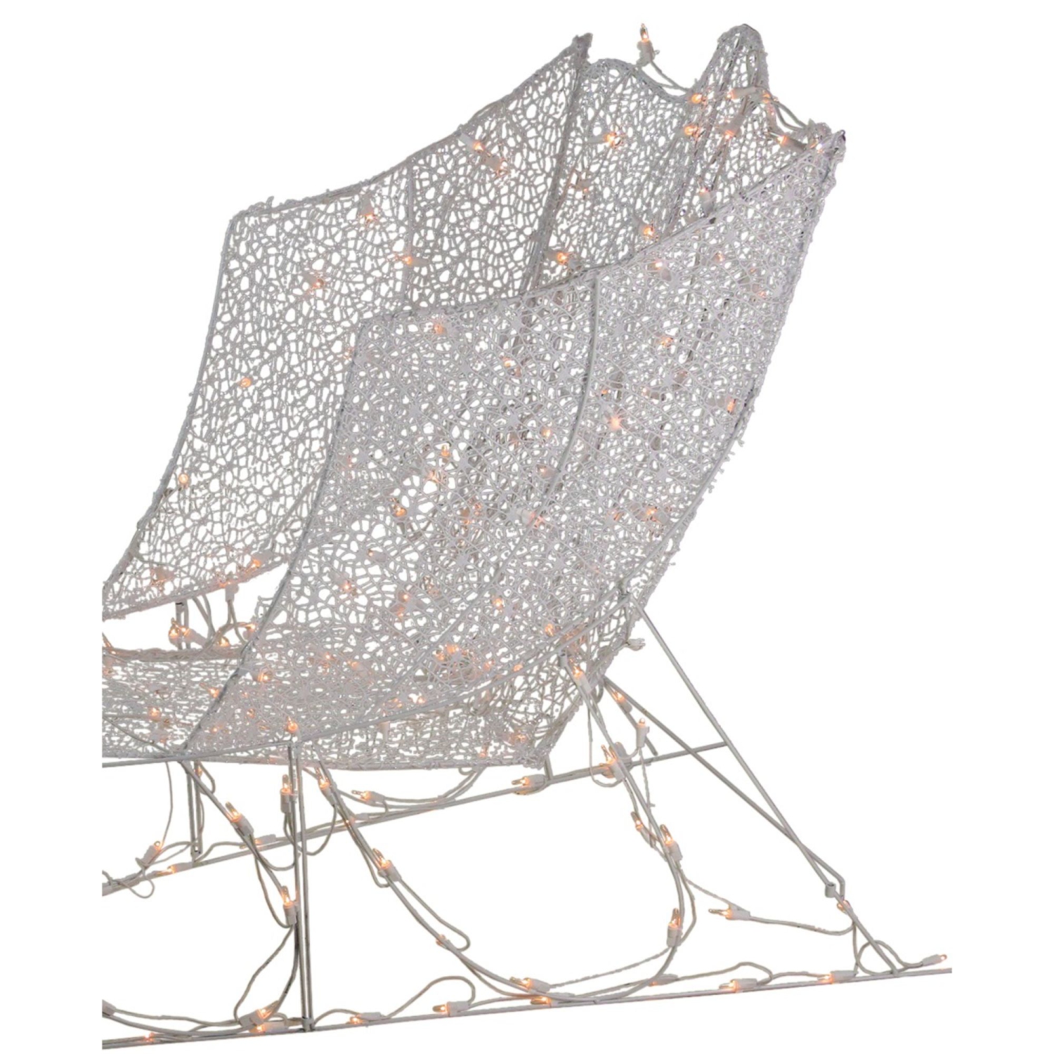 Lighted 3D Sleigh Outdoor Christmas Decoration - 47.5"