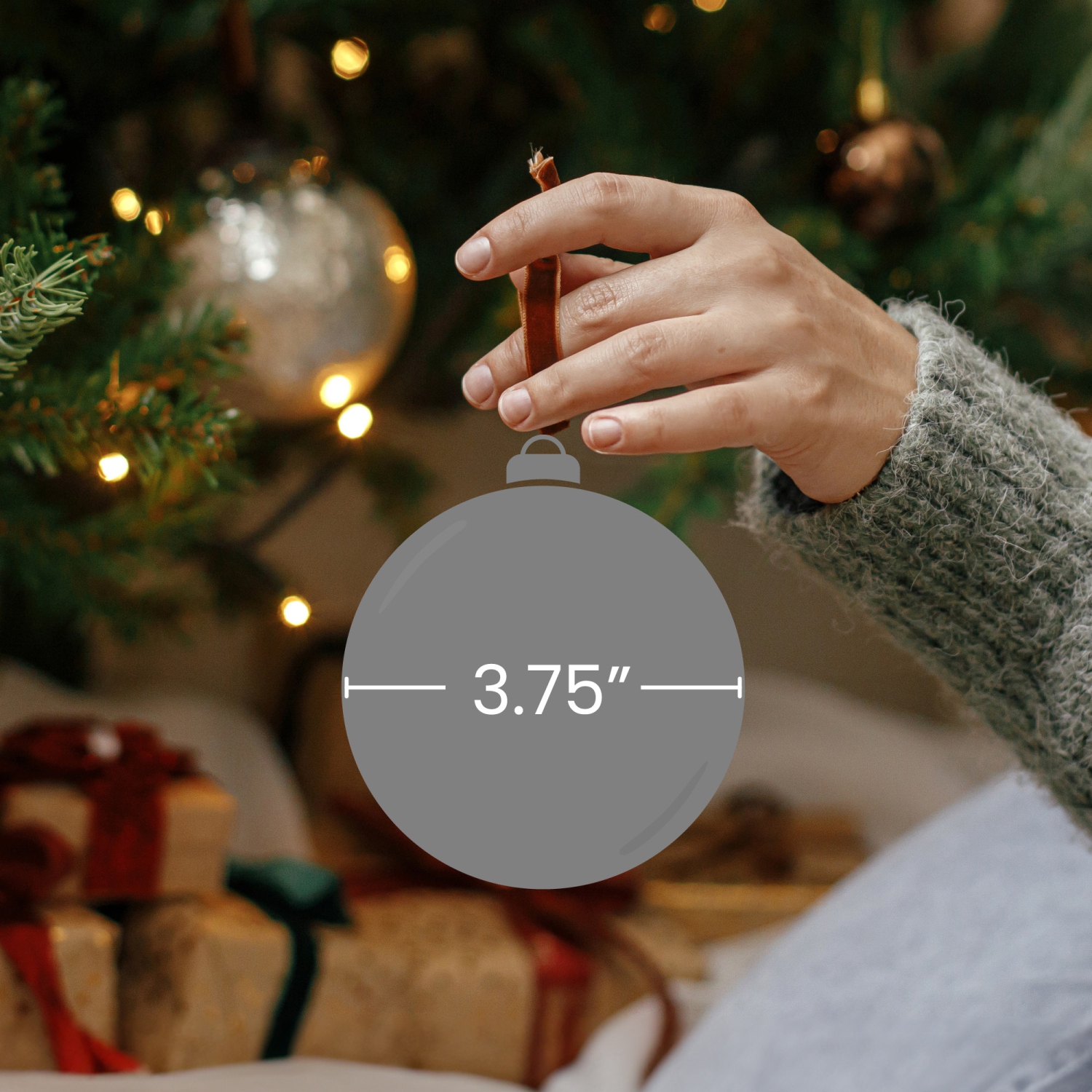 Glittered Christmas Glass Ball Ornaments - 3.75" - White - 4ct