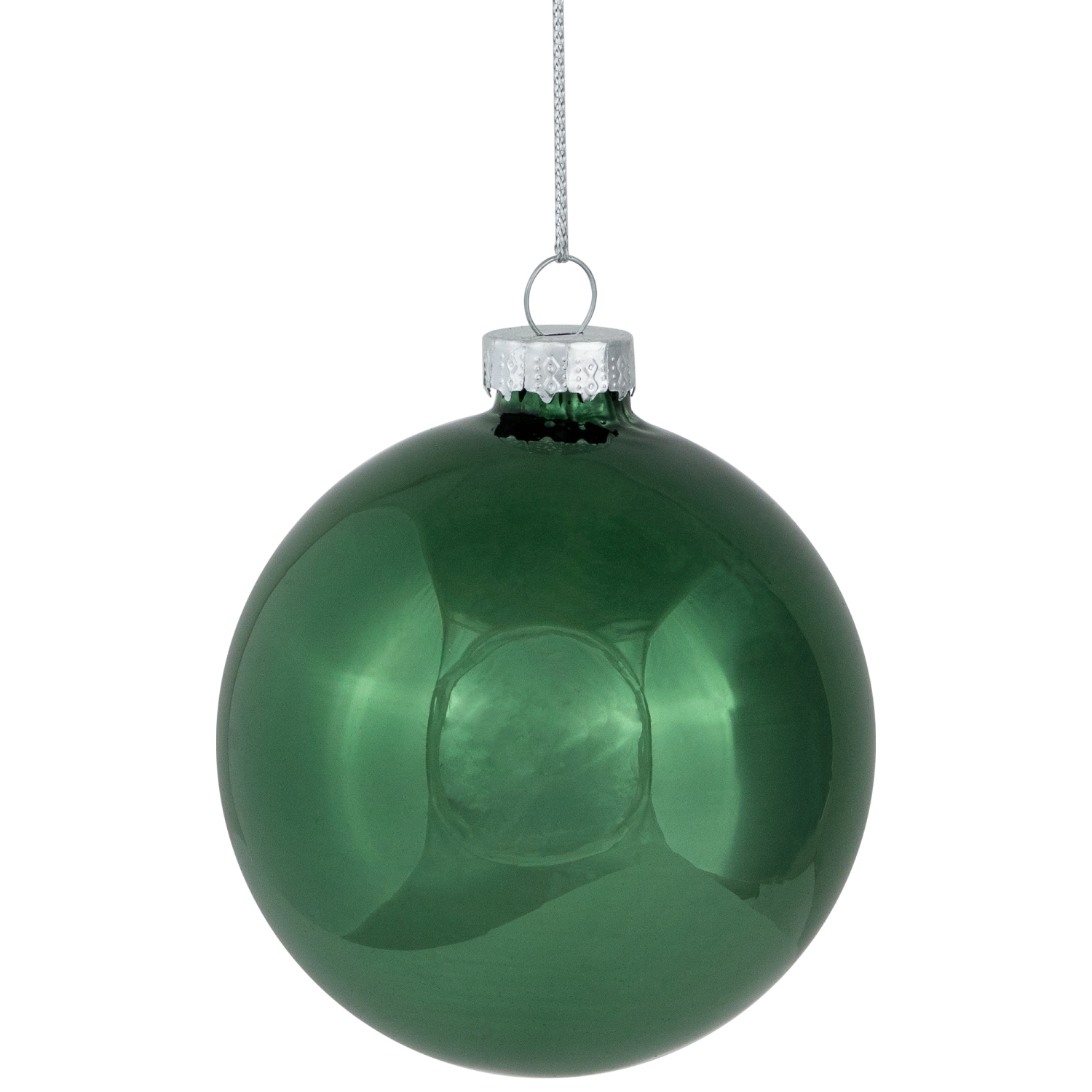 3-Finish Glass Christmas Ball and Onion Ornaments - 3" - Forest Green - 9ct