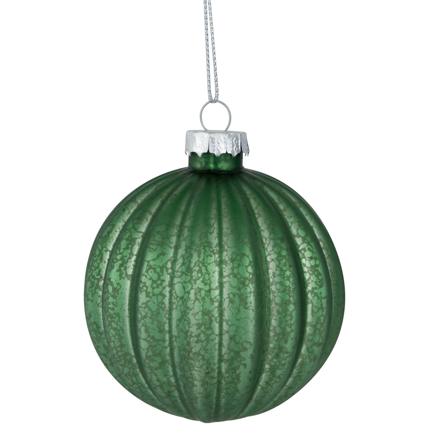 3-Finish Glass Christmas Ball and Onion Ornaments - 3" - Forest Green - 9ct