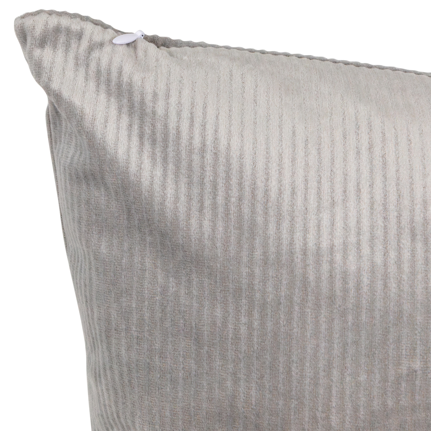 Corduroy Square Throw Pillow - 18" -Gray