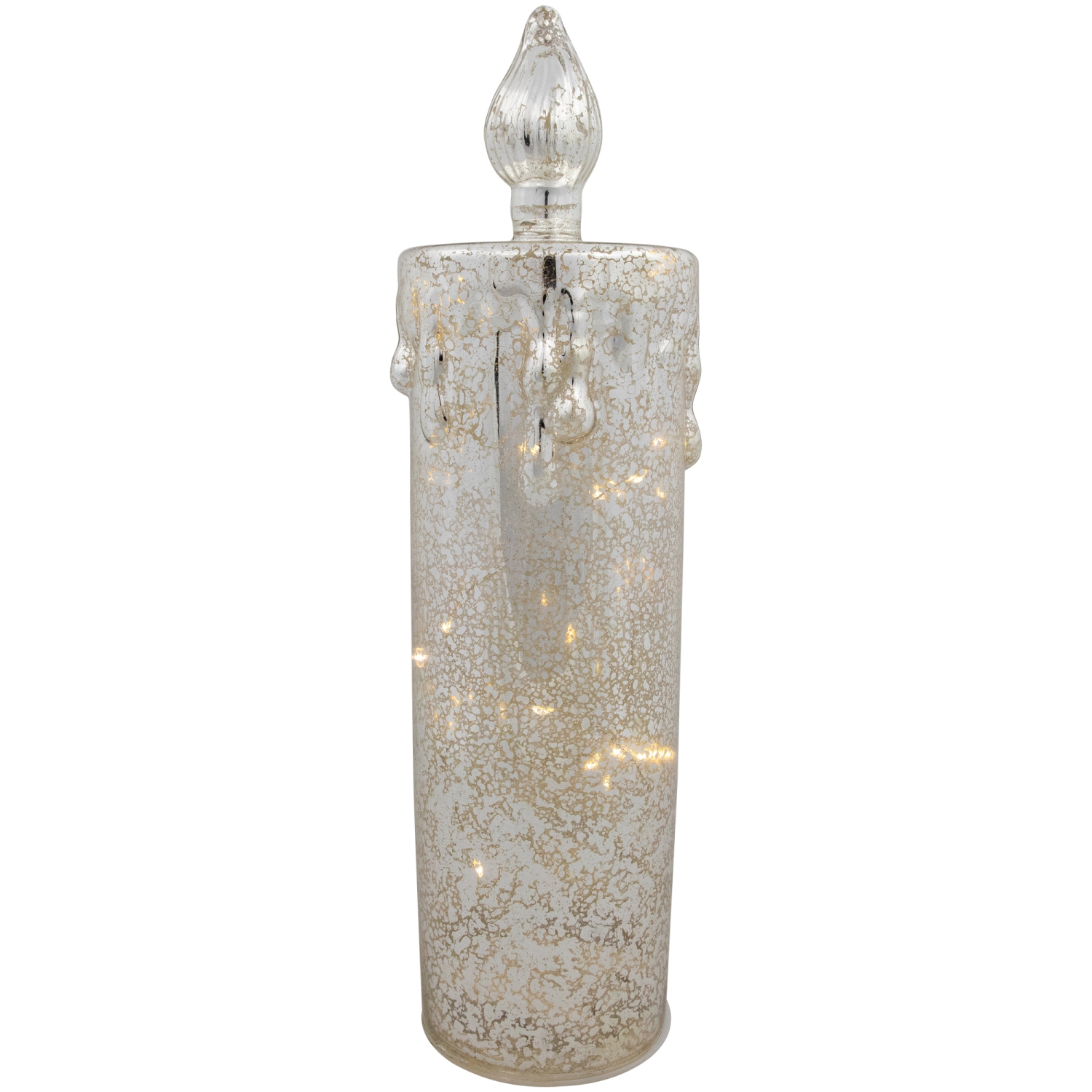LED Lighted Dripping Candle Christmas Decoration - 13"