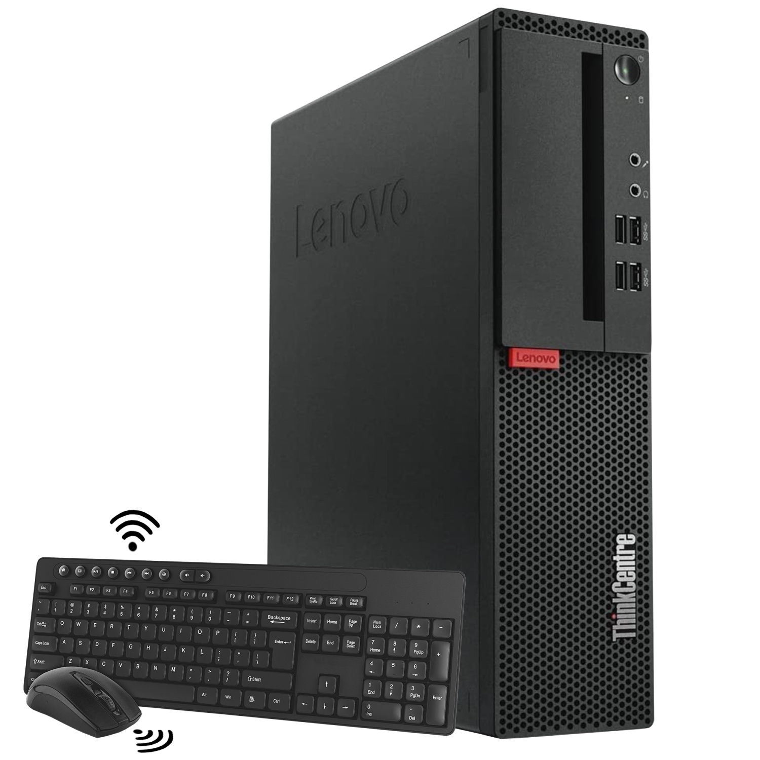 Refurbished(Good) - Business Desktop Solution Lenovo ThinkCentre M710s SFF Computer PC| Intel Core i5 Processor| 1TB SSD| 32GB DDR4 RAM| Windows 10 Pro| Wireless Keyboard and Mouse