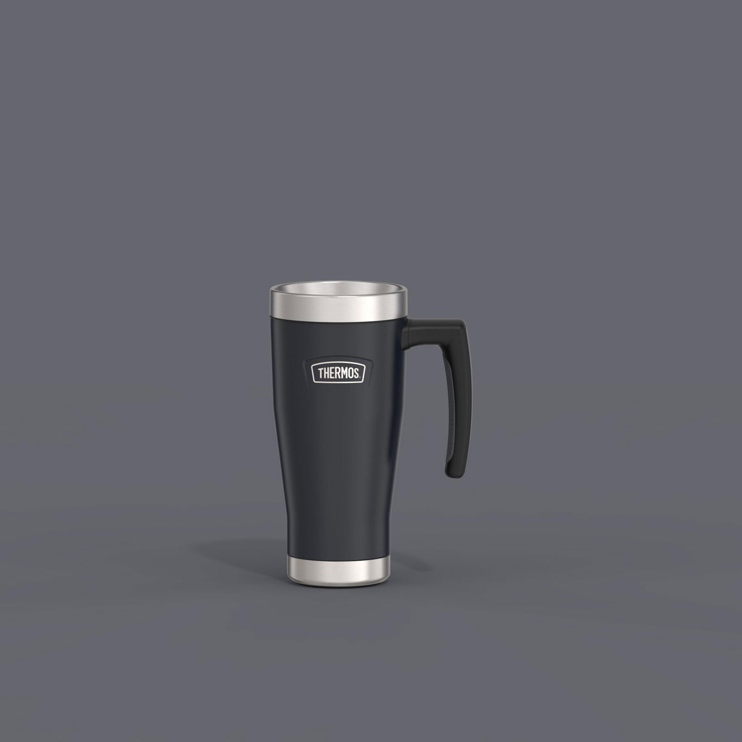 Tasse de voyage en acier inoxydable de 470 ml de Thermos - Noir
