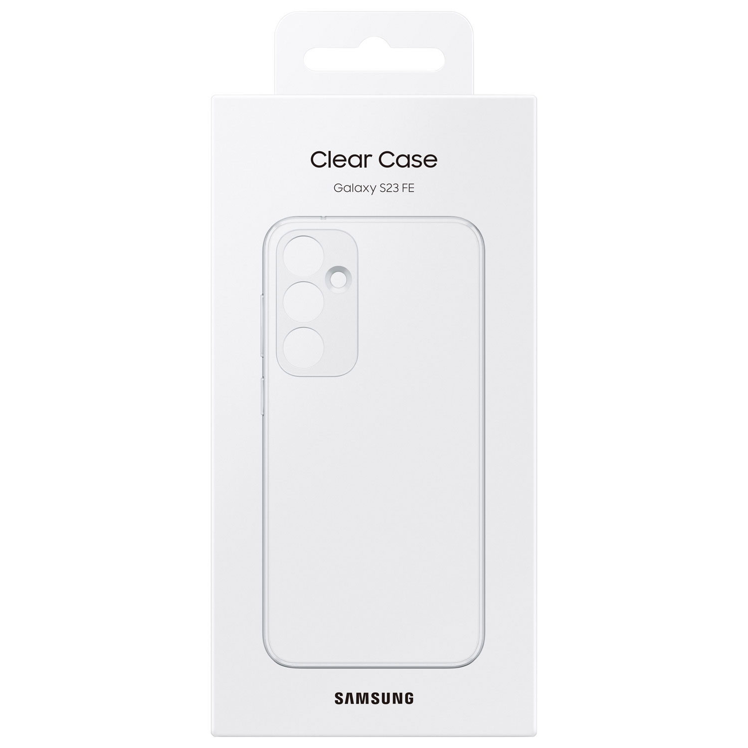 Étui souple ajusté en silicone de Samsung pour Galaxy S23 FE - Blanc