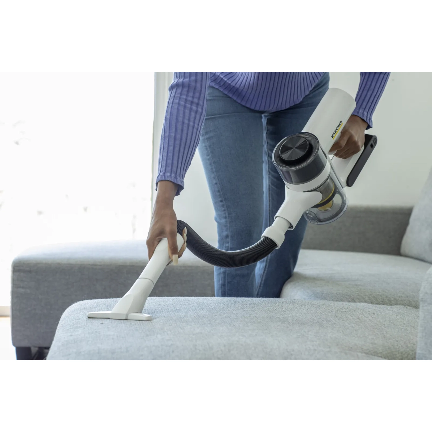 Aspirateur sans fil Karcher VCN 5 - aspirateur-balai et aspirateur portatif léger, commande d'alimentation à 3 vitesses, filtration HEPA