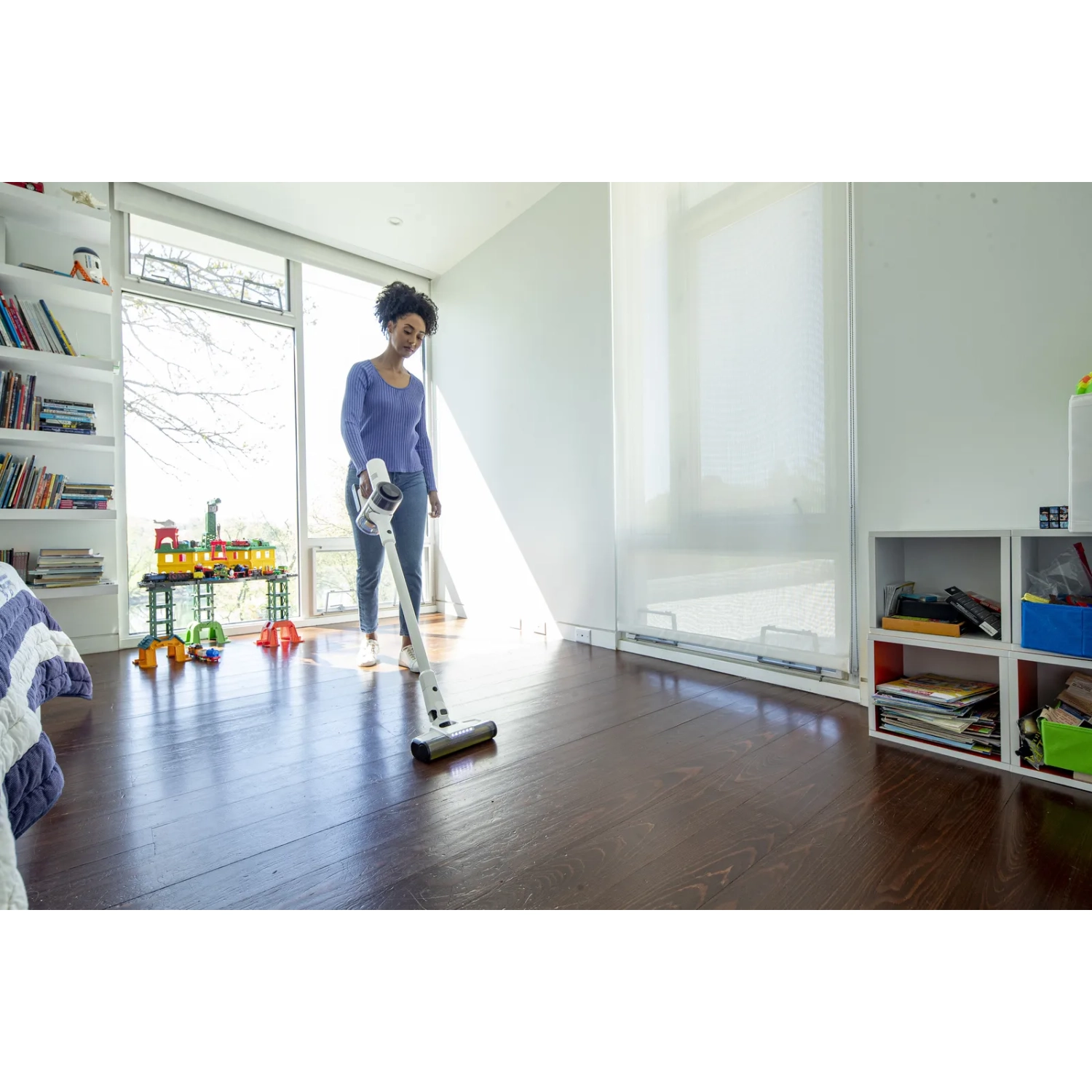 Aspirateur sans fil Karcher VCN 5 - aspirateur-balai et aspirateur portatif léger, commande d'alimentation à 3 vitesses, filtration HEPA