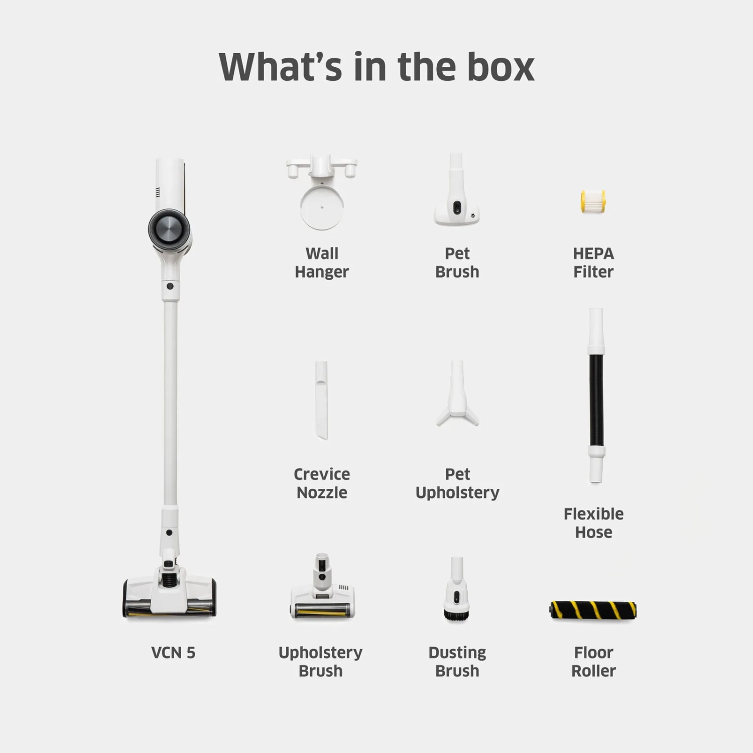 Aspirateur sans fil Karcher VCN 5 - aspirateur-balai et aspirateur portatif léger, commande d'alimentation à 3 vitesses, filtration HEPA