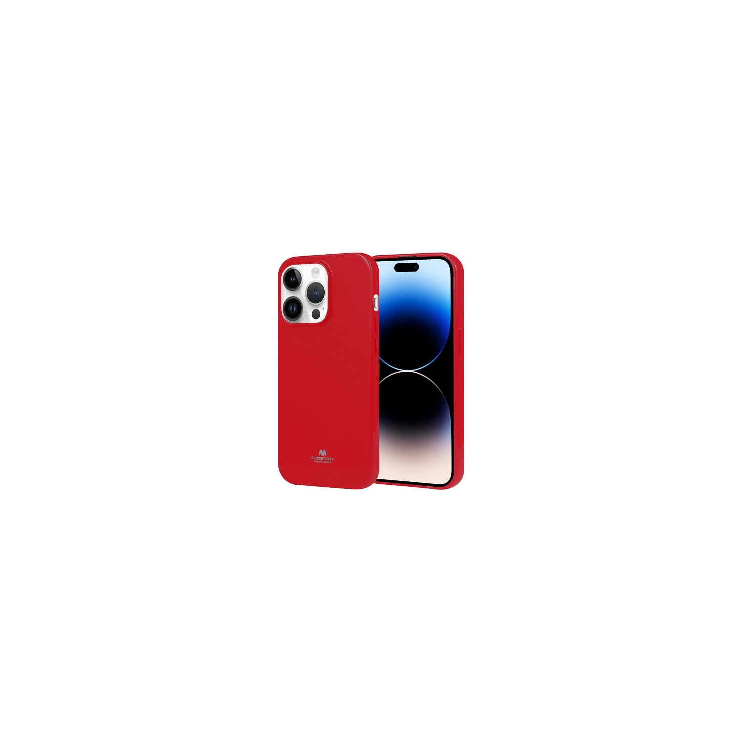 TopSave Goospery Pearl Jelly Gel TPU Case For iPhone 15 Pro Max(6.7"), Red