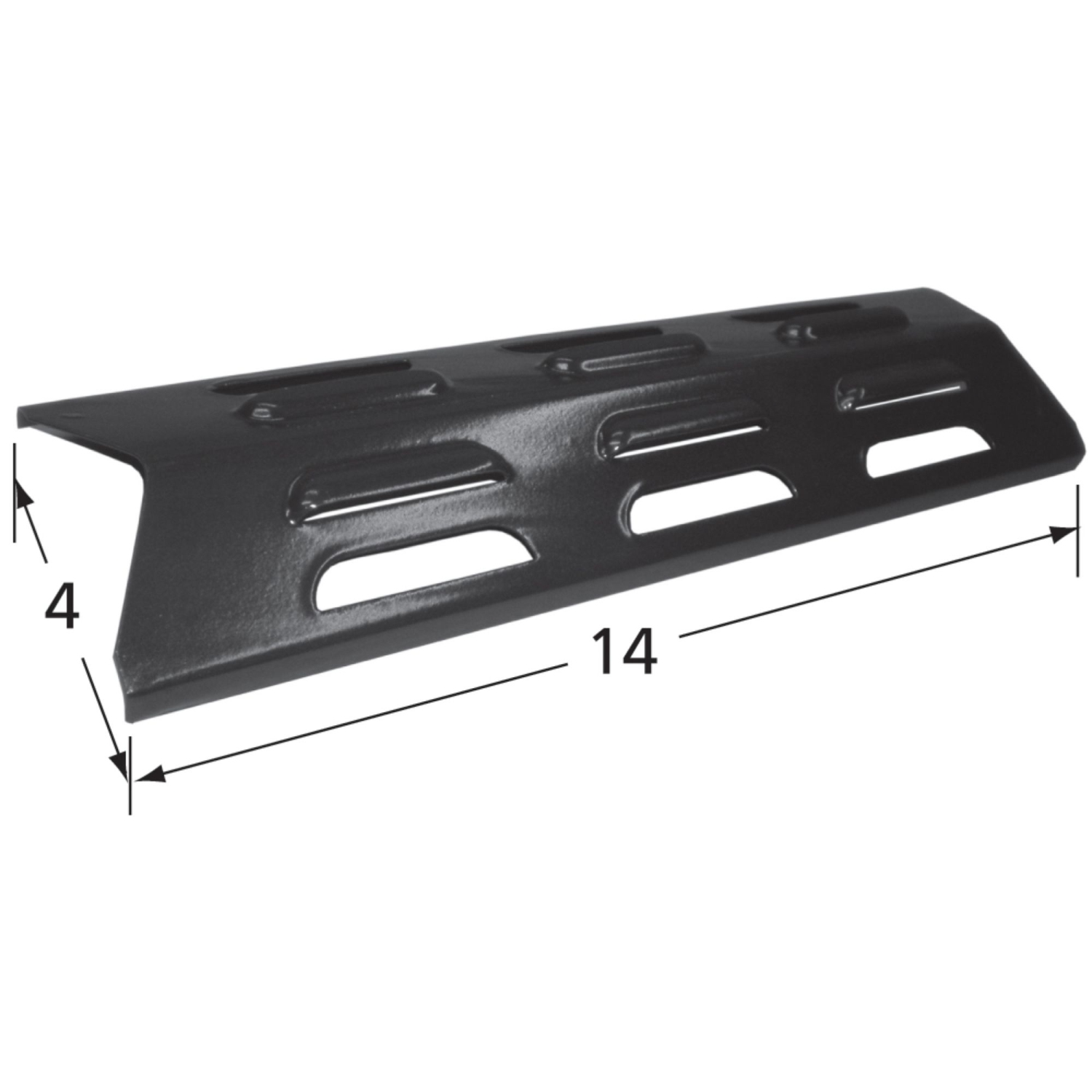 14" Black Heat Plate for BBQ Tek and Bond Gas Grill