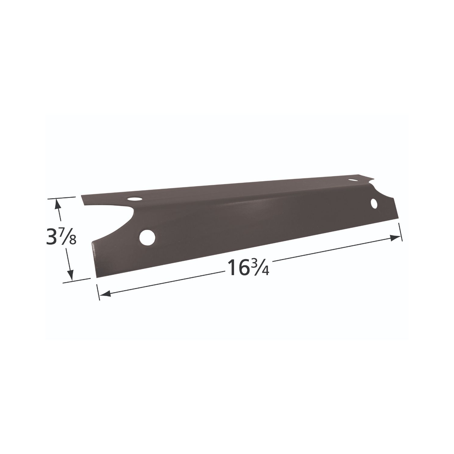16.75" Black Heat Plate for Brinkmann and Charmglow Gas Grills