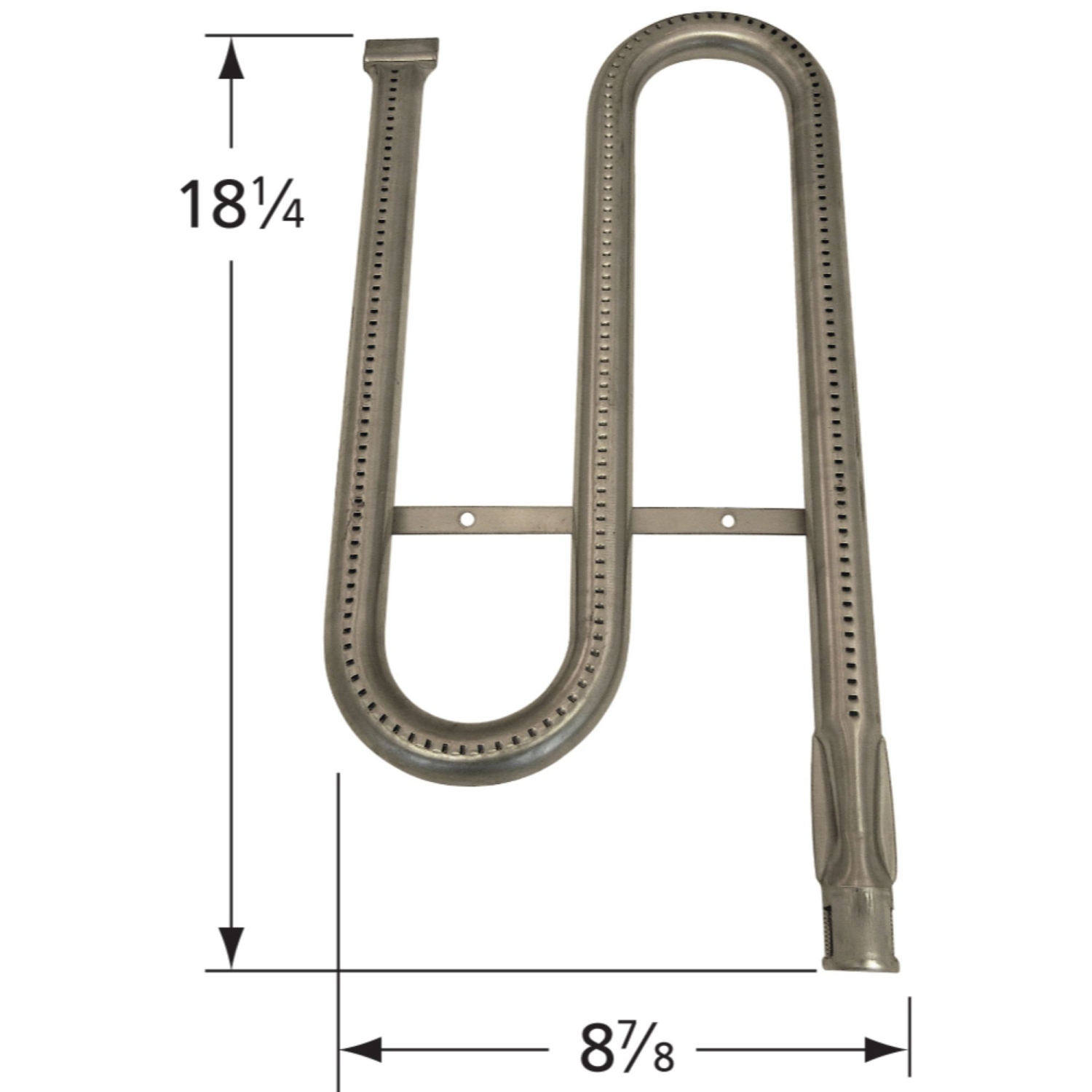Brûleur en acier inoxydable de 18,25 po pour barbecues au gaz Ducane