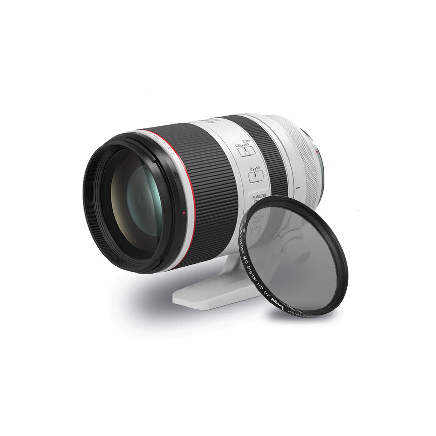 Objectif RF 70&nbsp;mm 200&nbsp;mm f/2,8&nbsp;L IS USM de Canon 3792C002 + filtre UV ultraviolet