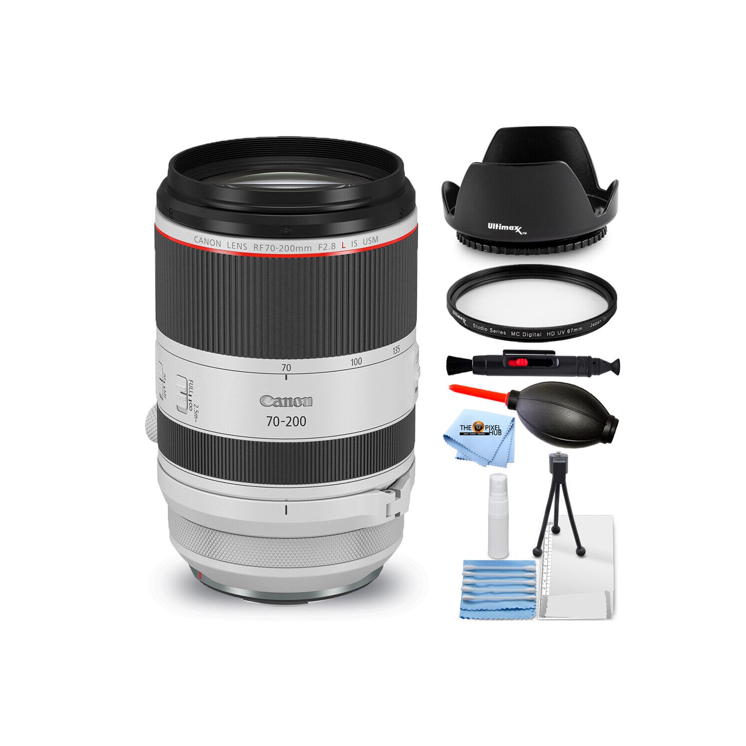 Canon RF 70-200mm f/2.8L IS USM Lens 3792C002 - Essential UV Filter Bundle