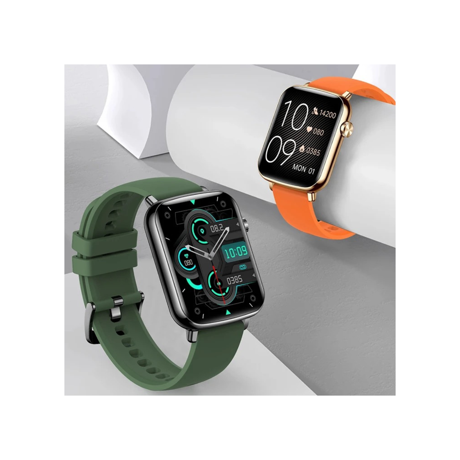 TUTT H90 Men and Women Fashion Smart Watch Reloj BT Call Fashion Design with 1.81 inch HD Screen Heart Rate Monitor Fitness and Activity Tracking.