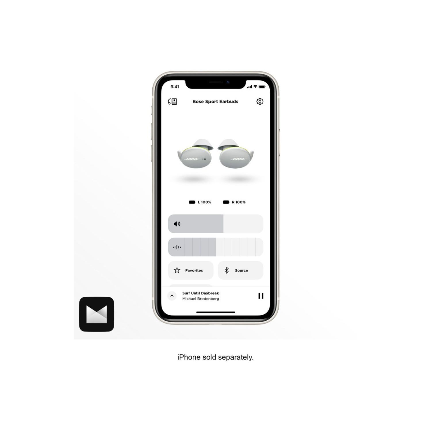 Tout nouveau – Bose – Écouteurs boutons 100 % sans fil Sport Earbuds – Blanc glacier